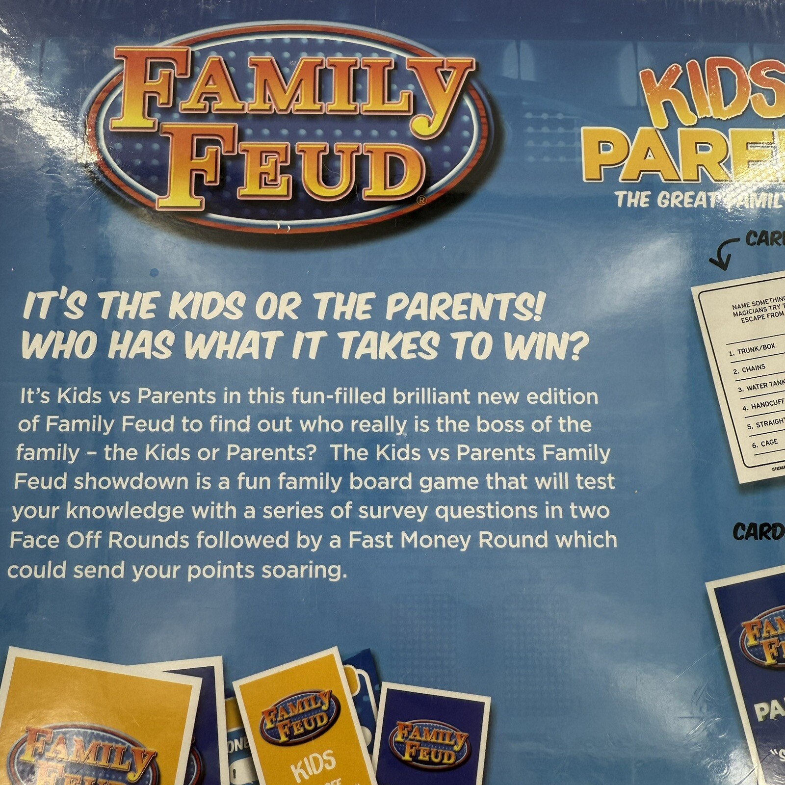 Family Feud Kids VS Parents Edition Family Game Night New Factory Sealed