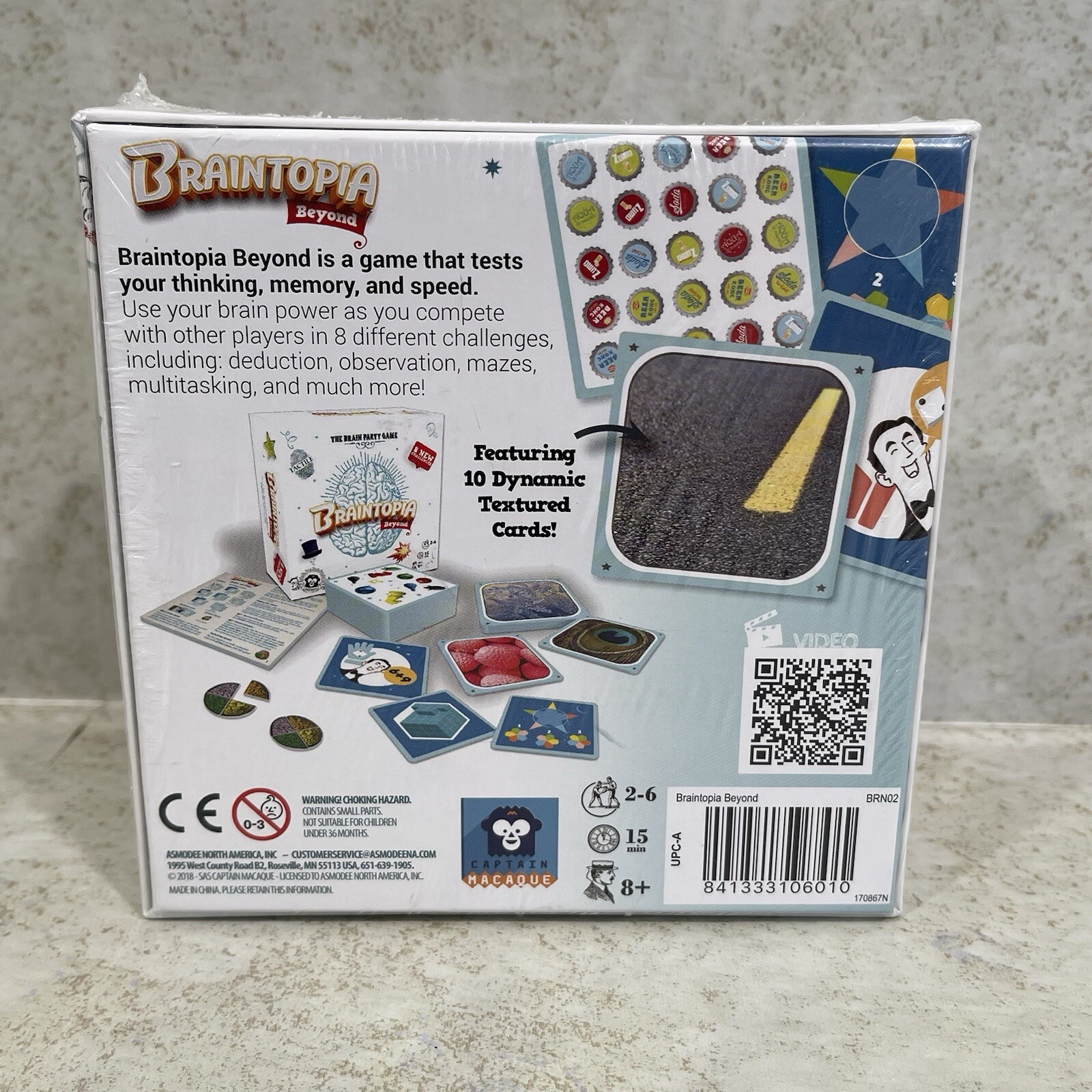 Braintopia Beyond The Brain Party Game Card Game New Sealed 8+ Years Old