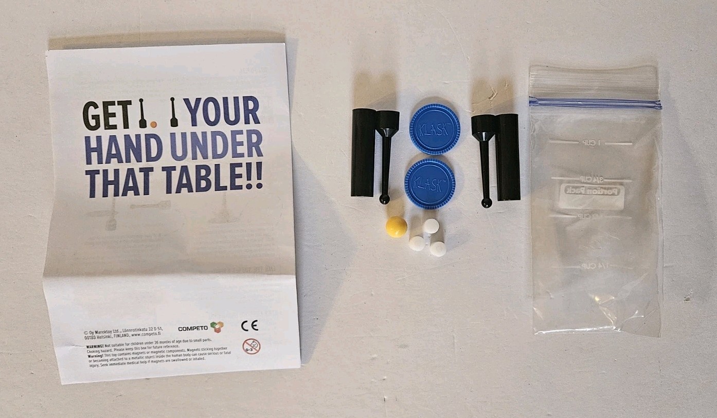 Klask The Magnetic Game of Skill Tabletop Board Game No Spares