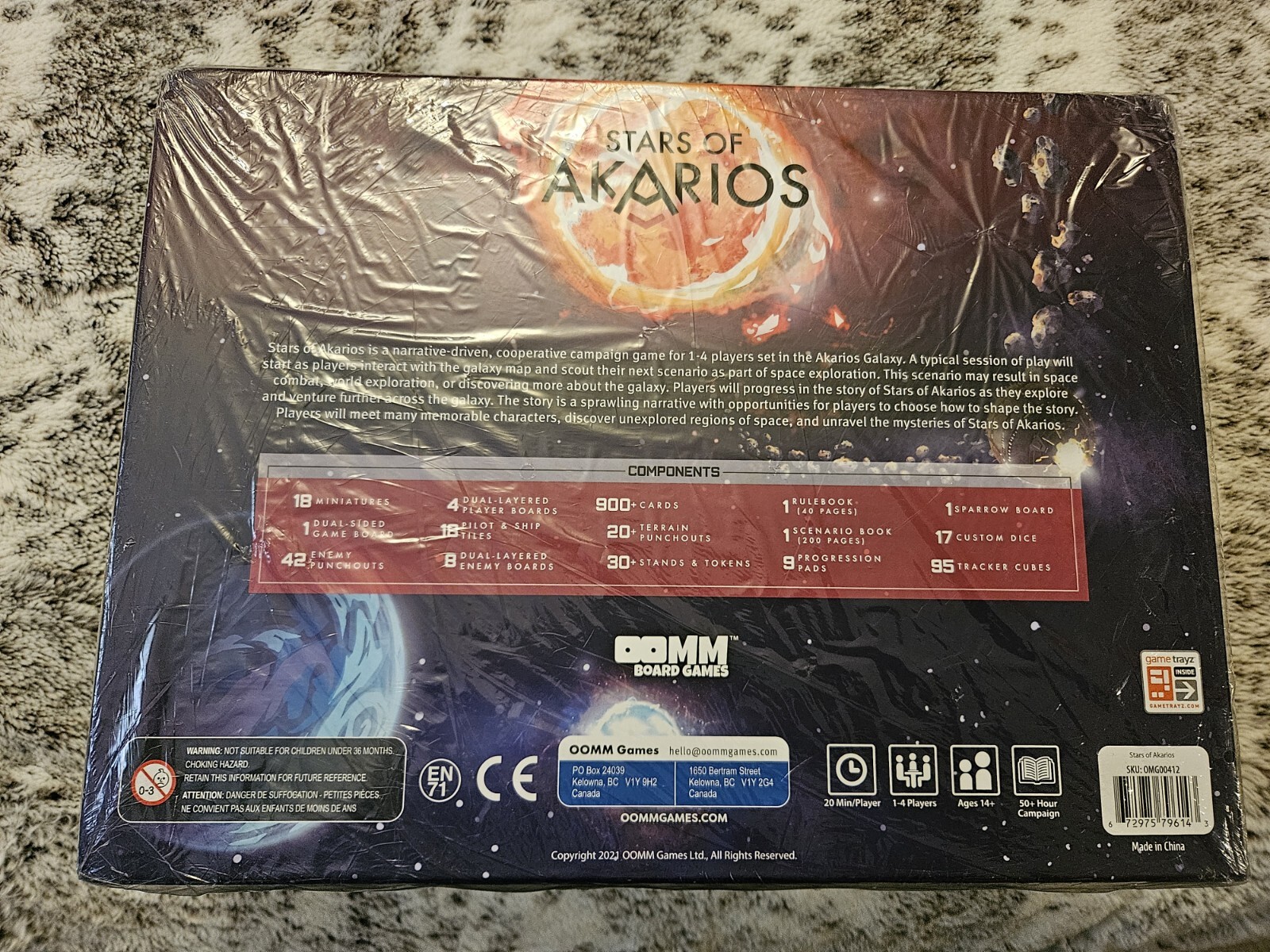 Stars of Akarios OOMM Board Game, FACTORY SEALED