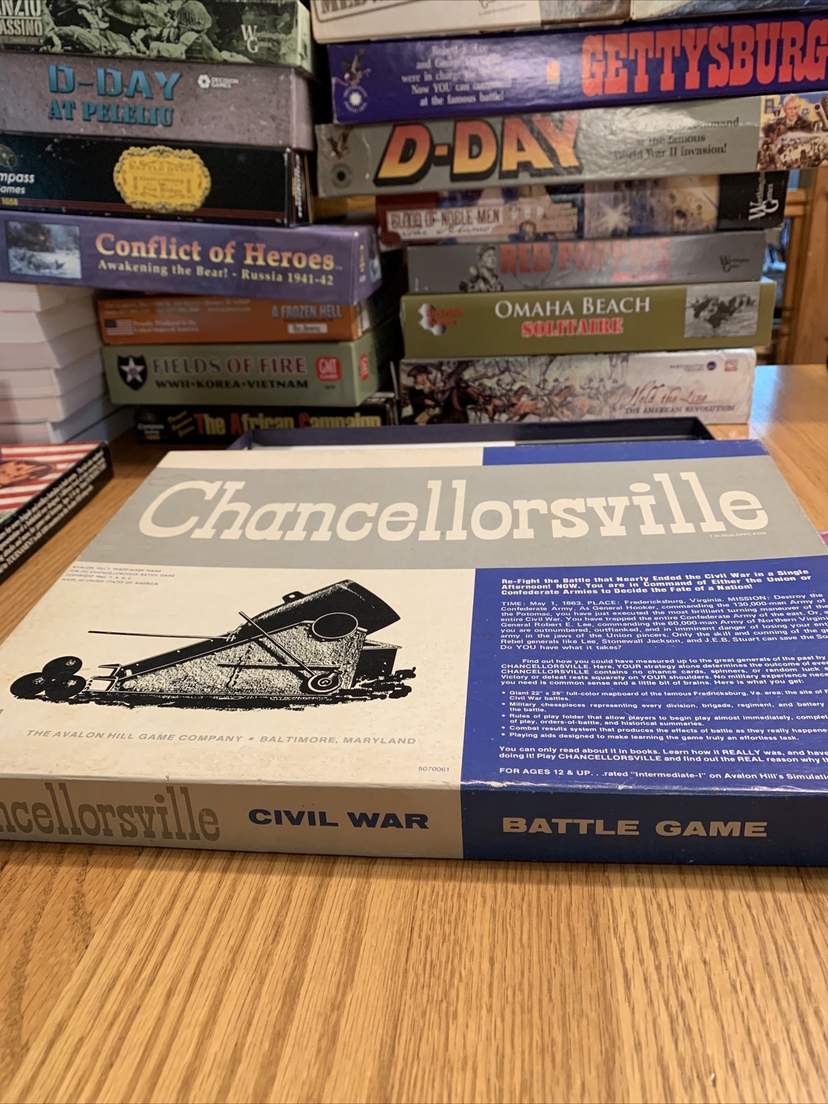 Chancellorsville: Avalon Hill: Good Condition For Age