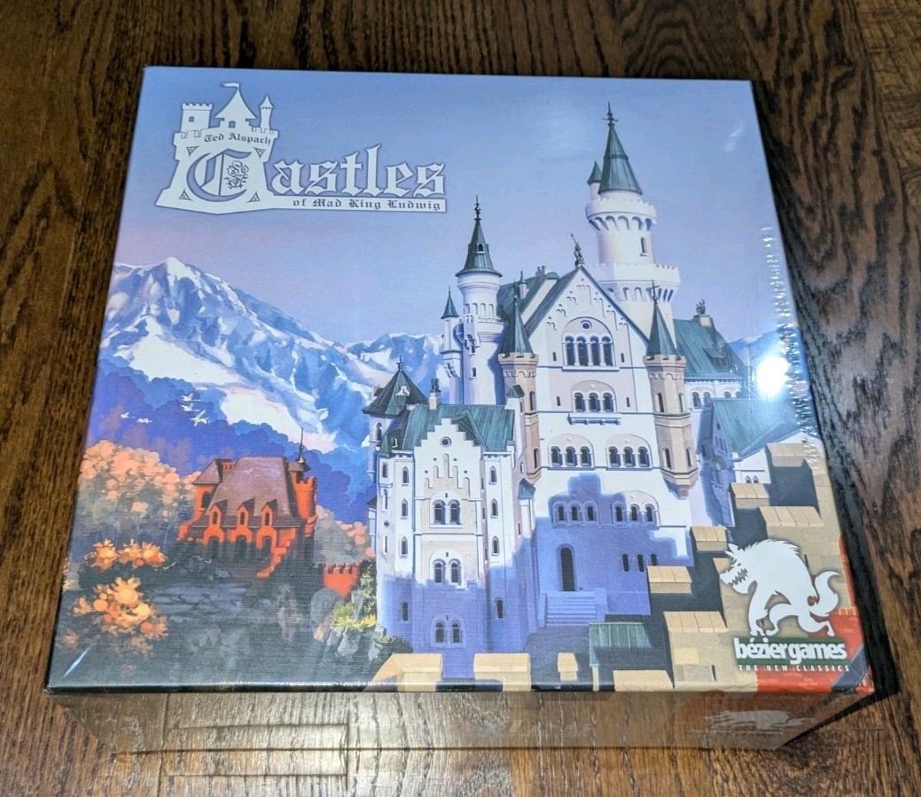 Castles Of Mad King Ludwig Board Game Bezier Mensa Select Winner 2020 Sealed New