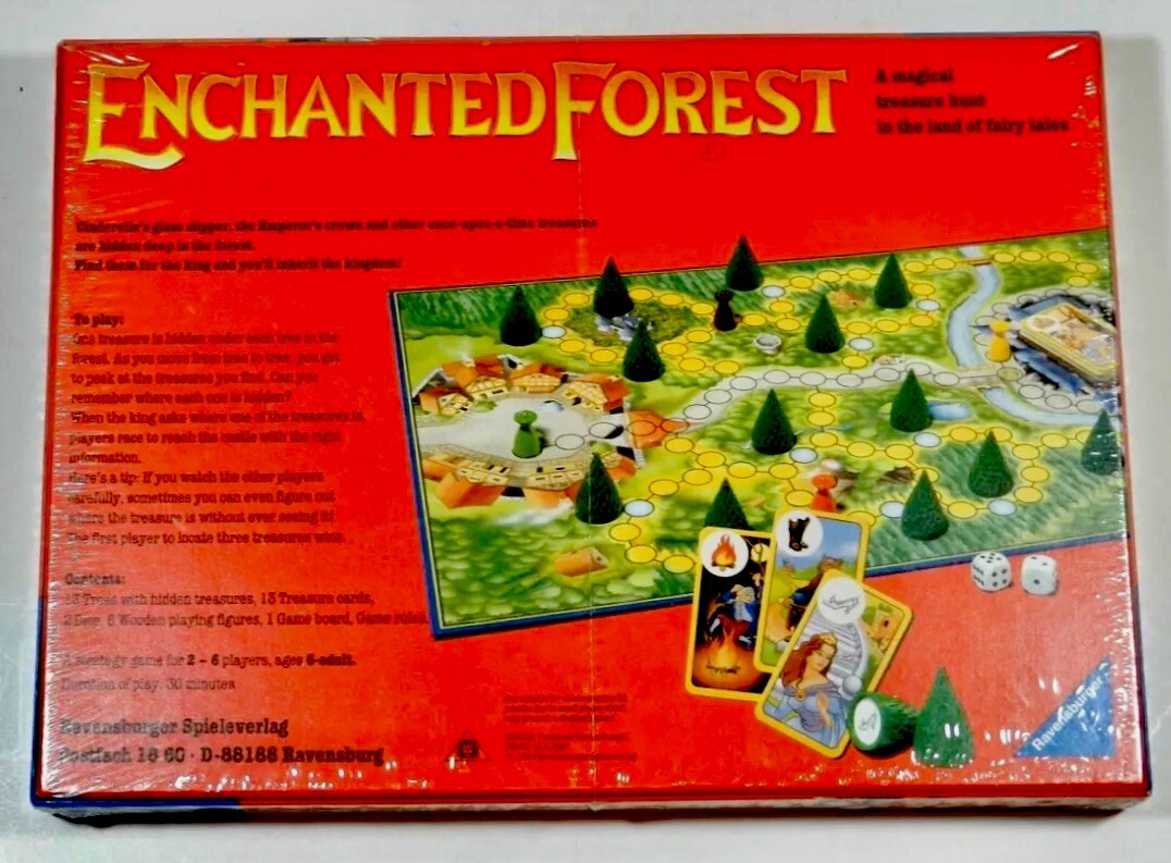 Vtg 1994 Ravensburger ENCHANTED FOREST Magical Treasure Hunt Board Game Sealed !