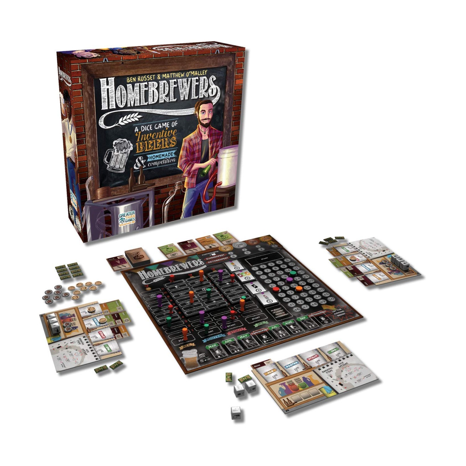 Greater Than Boardgame Homebrewers Box EX/NM