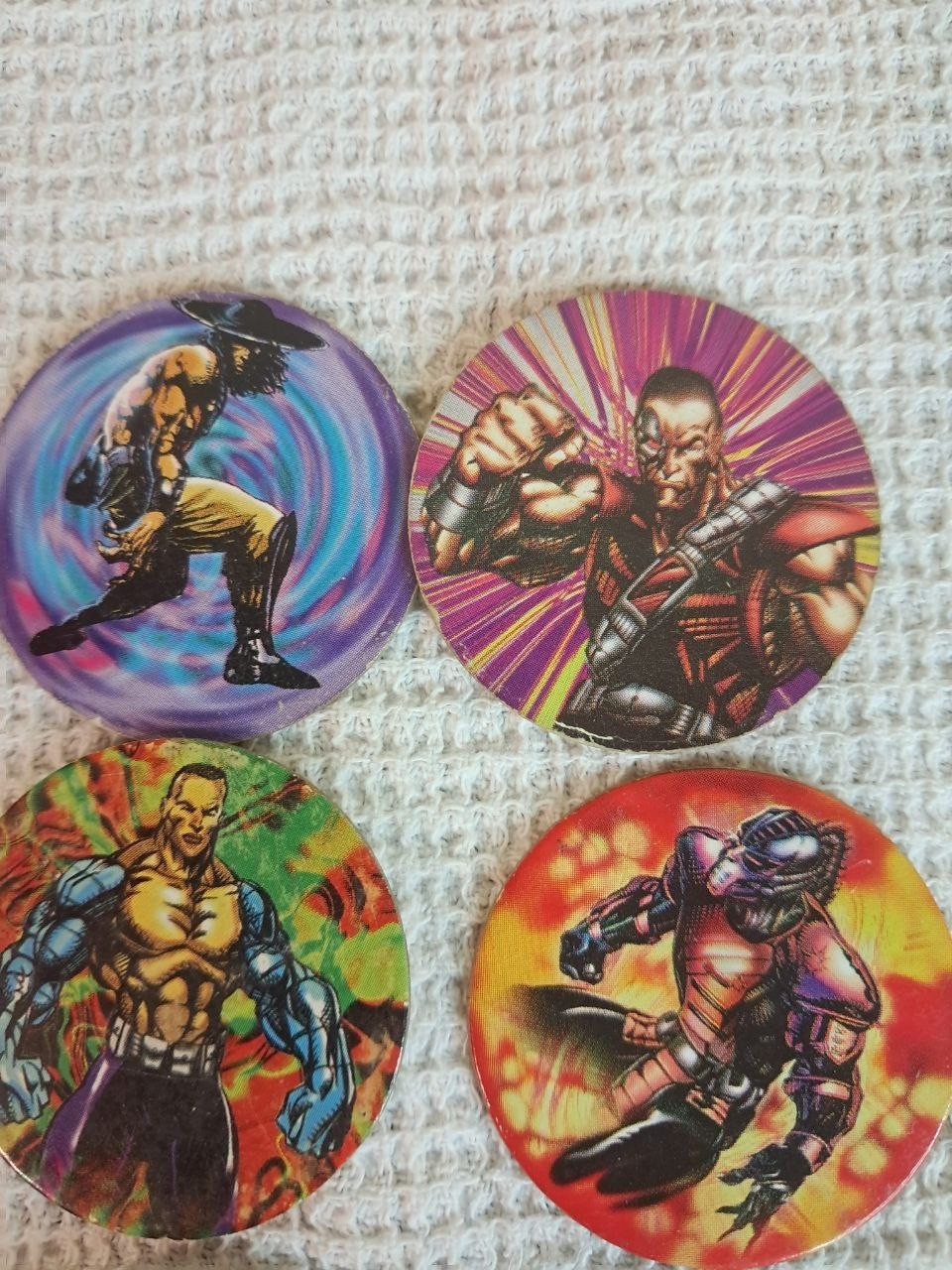 1995 Mortal Kombat Dunkin Super Cap Tazos Caps Chip Chips Vintage