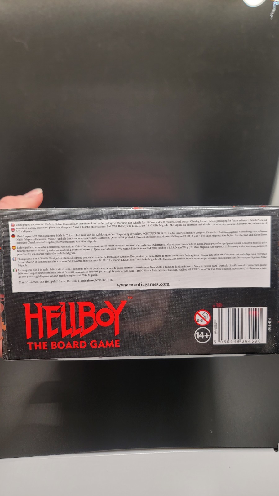 Sealed Hellboy in Mexico 2018 Mantic Board Game Limited Edition Expansion Ship