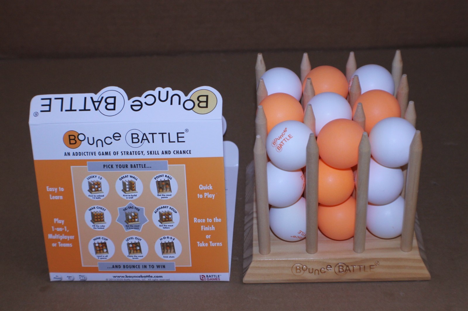 USED / Bounce Battle Wood Edition Skill and Action Game NO BOX