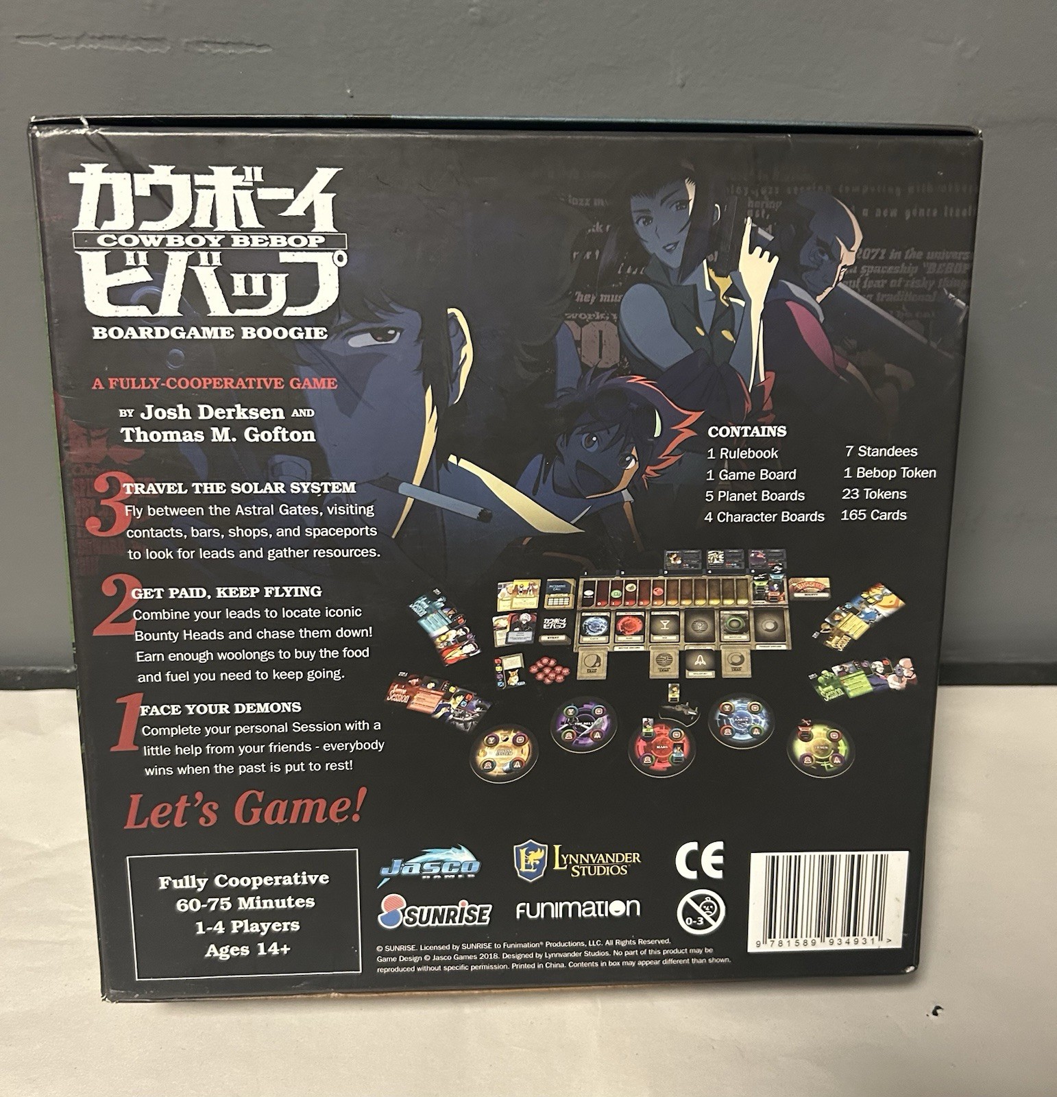 Cowboy Bebop Boardgame Boogie Board Game Sealed 1-4 Players Cooperative Anime