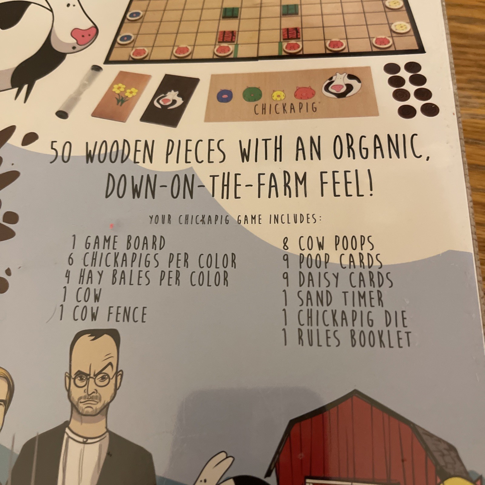 New – CHICKAPIG Family STRATEGY BOARD GAME – Buffalo Games CHICKEN-PIG HYBRIDS
