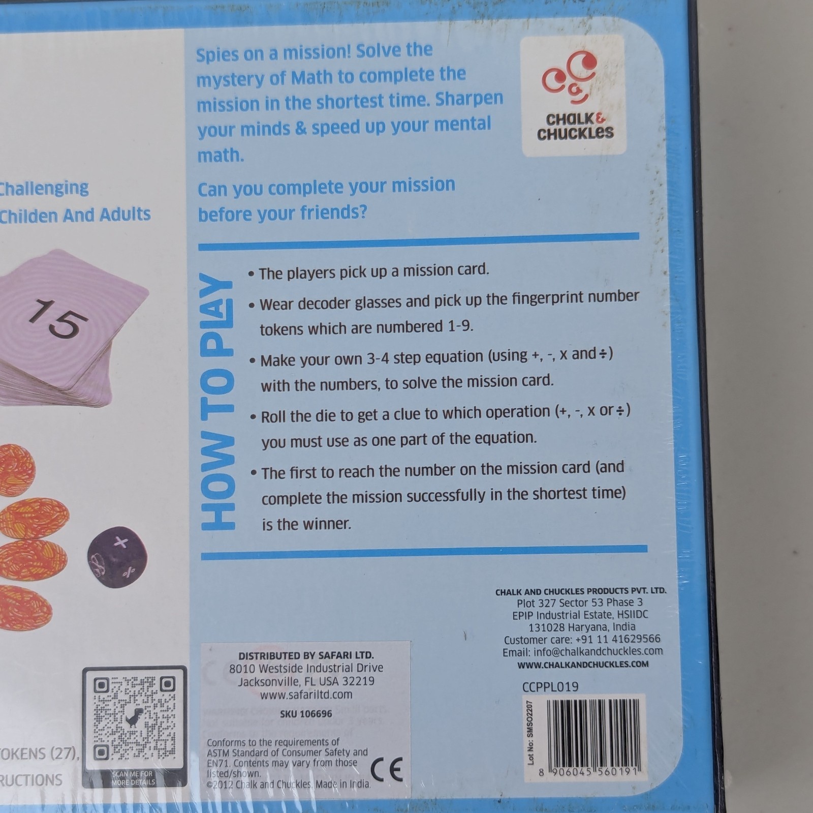 Super Math Spy Speedy Game of Math Logic & Problem Solving Skill Speed Brand New