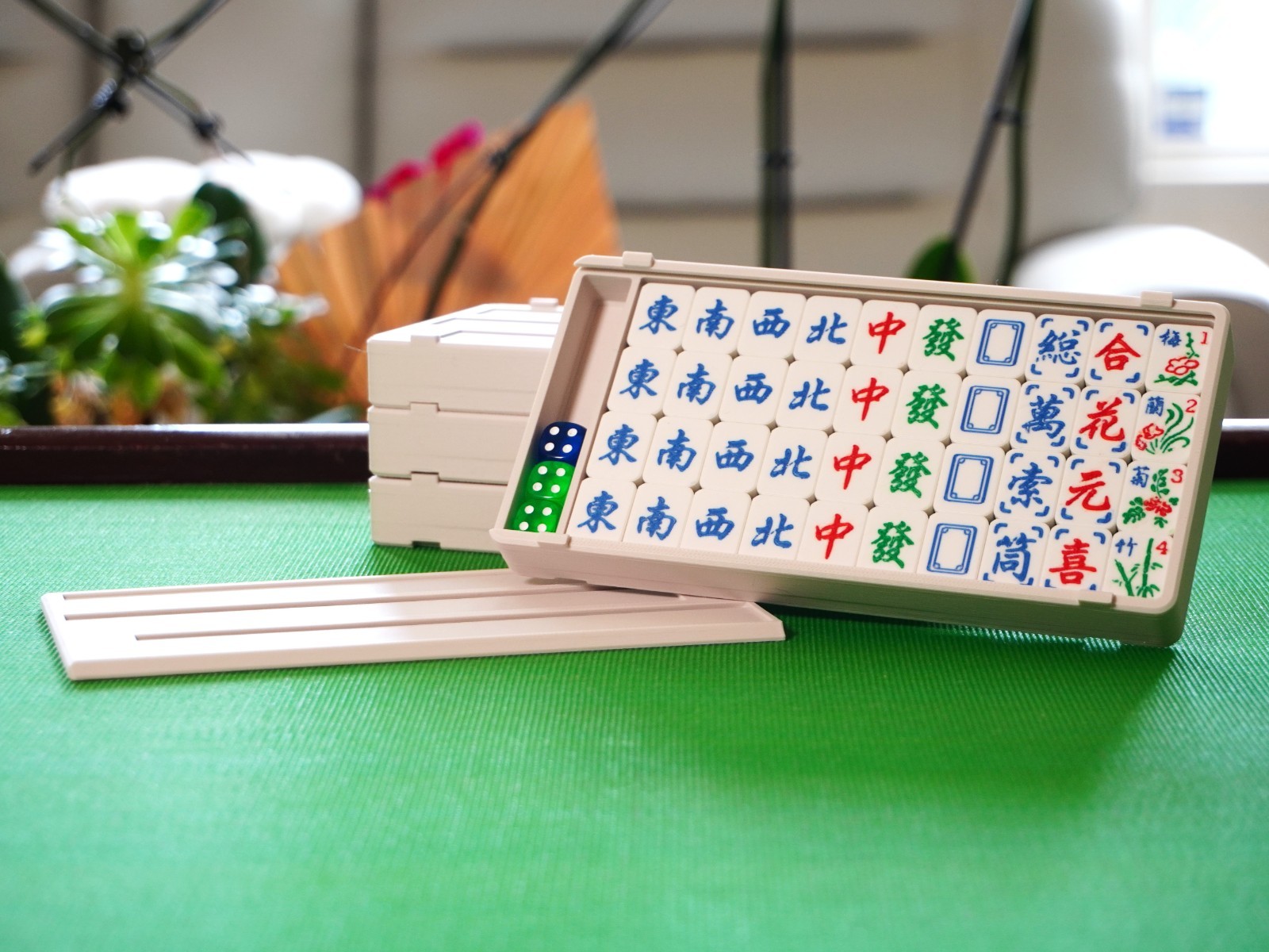 Travel Vietnamese Mahjong 160 Set / Mạt Chược / Mat Chuoc (Green)