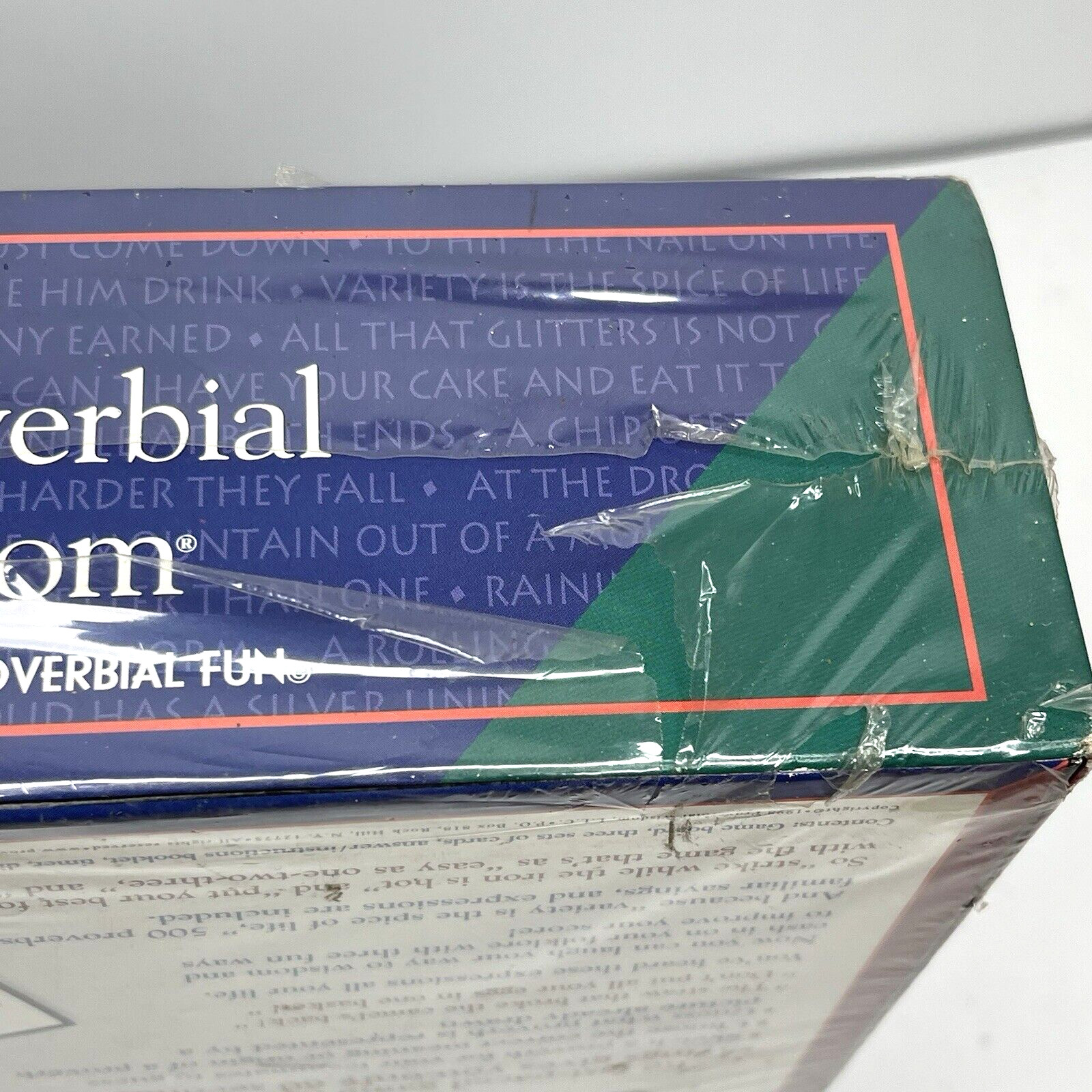 Proverbial Wisdom Sketching Board Game 1998 Sealed Vintage 4 to 16 players 10yr+
