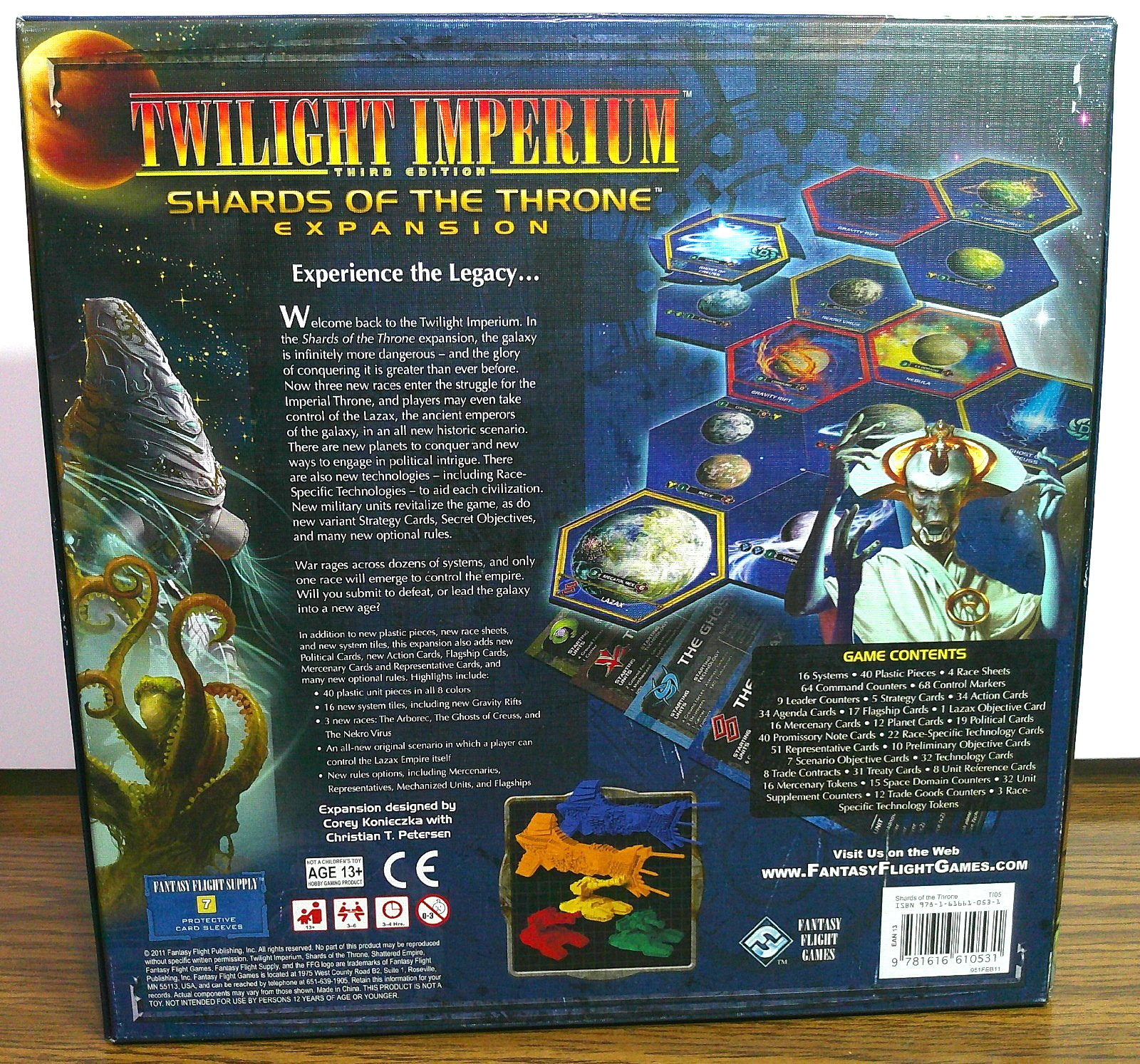 Twilight Imperium Shards of the Throne Expansion Fantasy Flight Games 2011