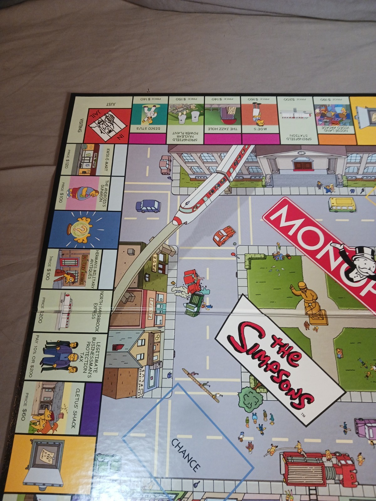 Monopoly The Simpsons Board Game 2001 Preowned Complete