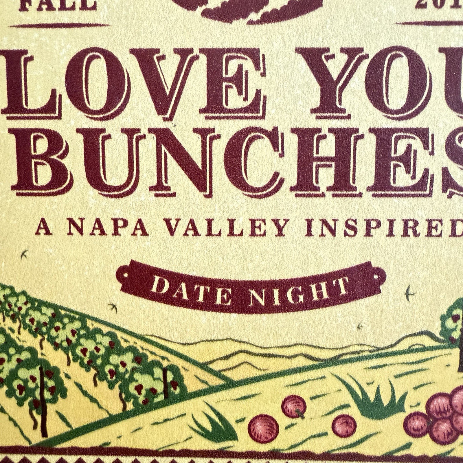 Love You Bunches Game Napa Valley Inspired Date Night Couples Wine New Open Box