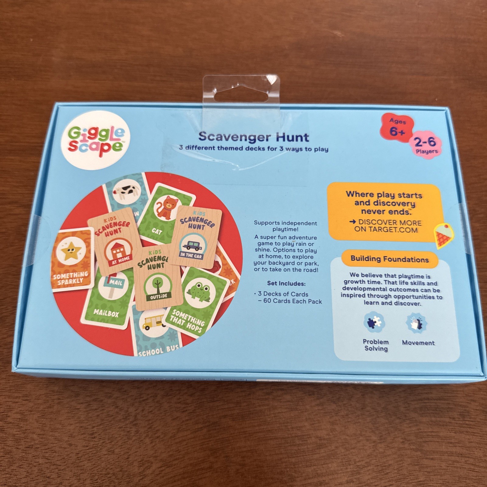 Giggle Scape Scavenger Hunt – 3 Decks 60 Cards Each 2-6 Players