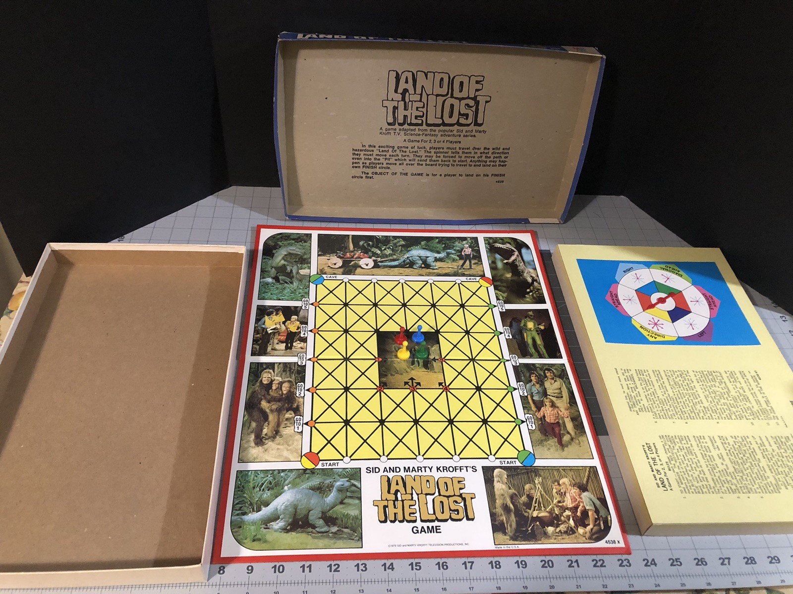 Land of the Lost & Korg: 70,000 B.C. Board Games Complete Milton Bradley Nice