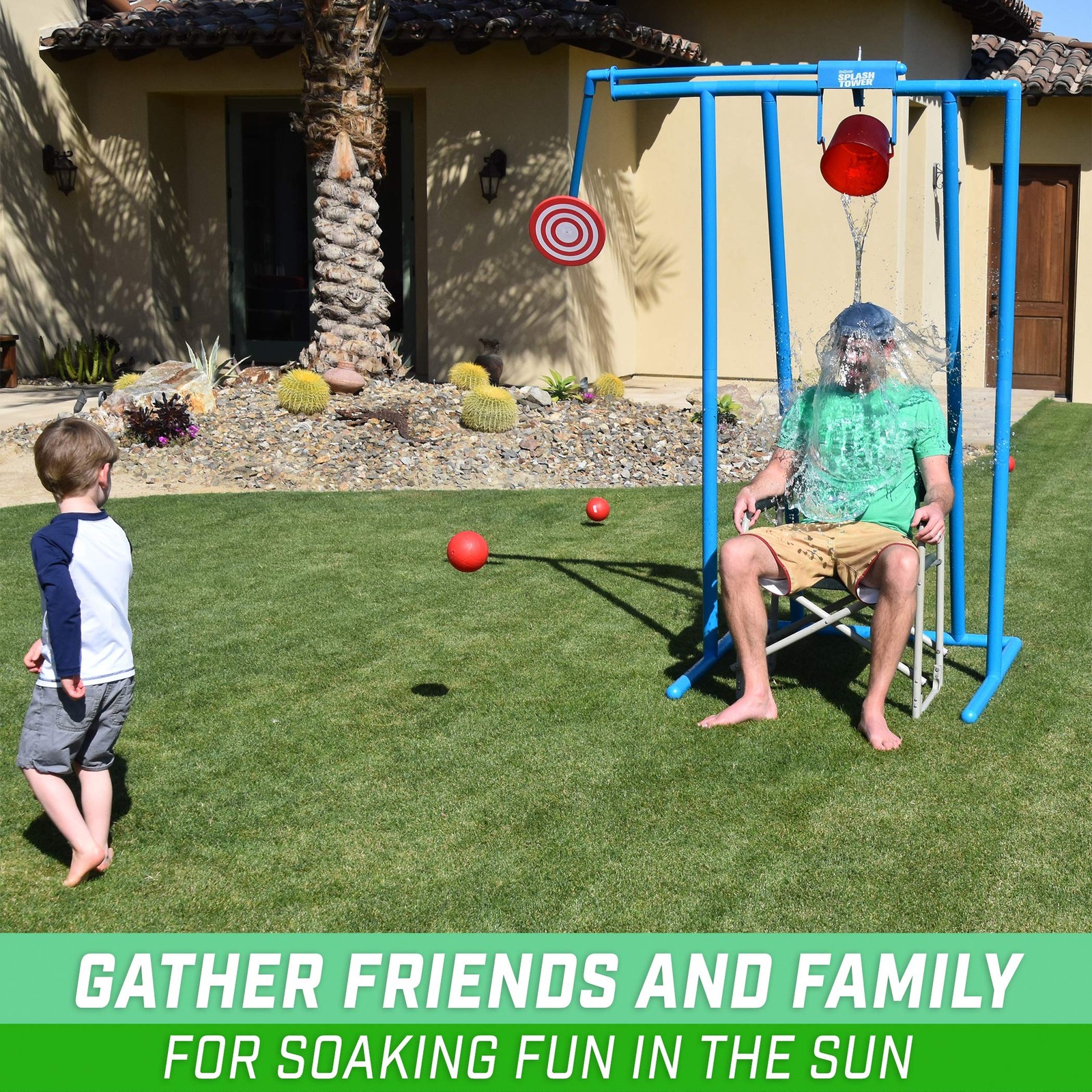 Water Dunk Game Splash Tower Soaking Tank Kids Adults GoSports