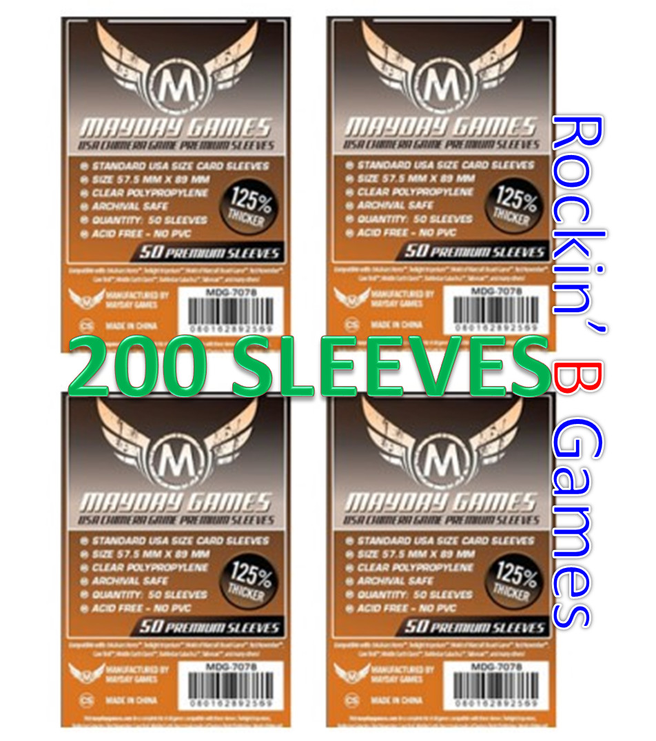 Mayday USA Chimera Premium Sleeves 57.5 X 89 MM (4x50pk, 200 sleeves) MDG-7078