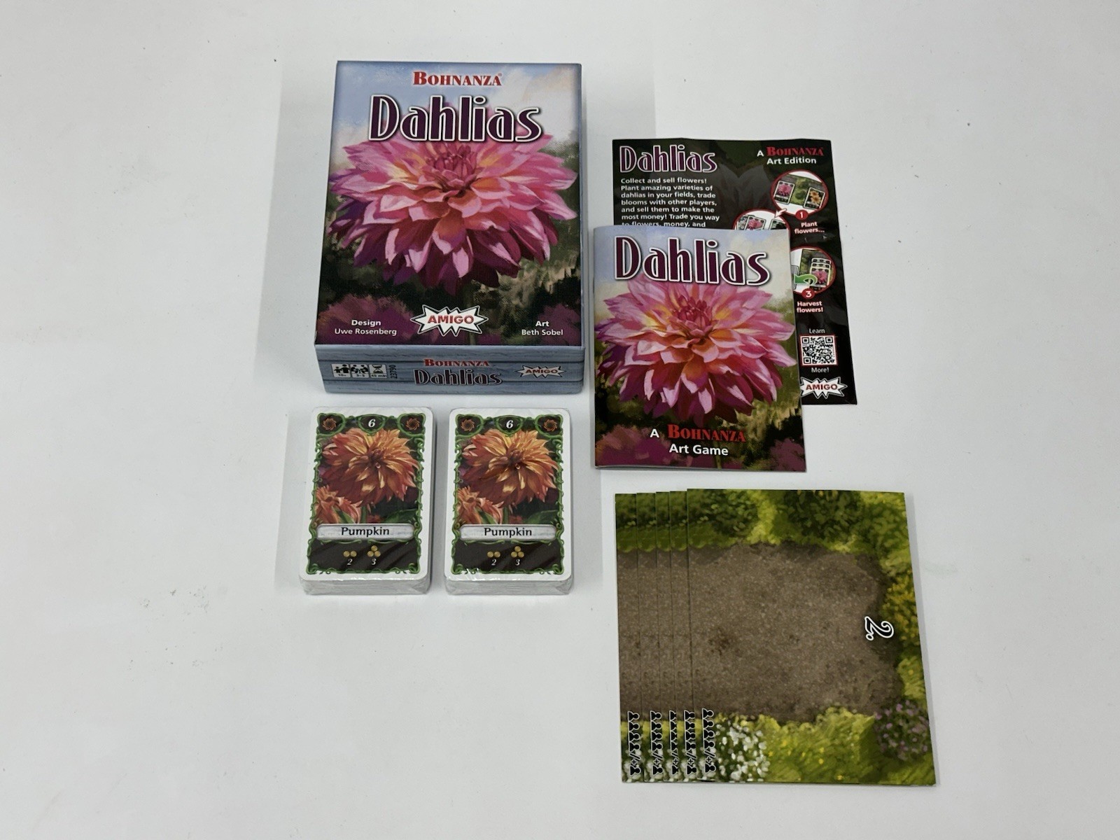 Amigo Bohnanza Dahlias Art Card Game – New Open Box