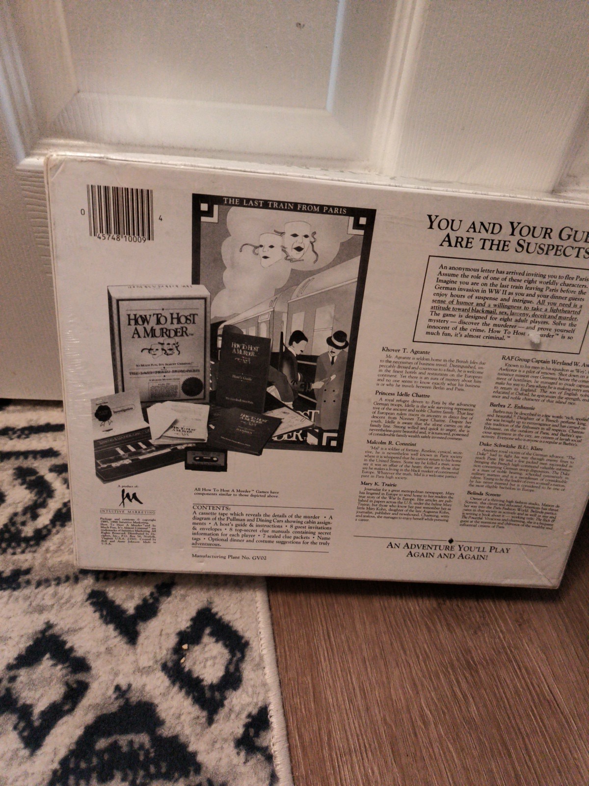 Vintage How To Host A Murder The Last Train From Paris Murder Mystery Vsealee