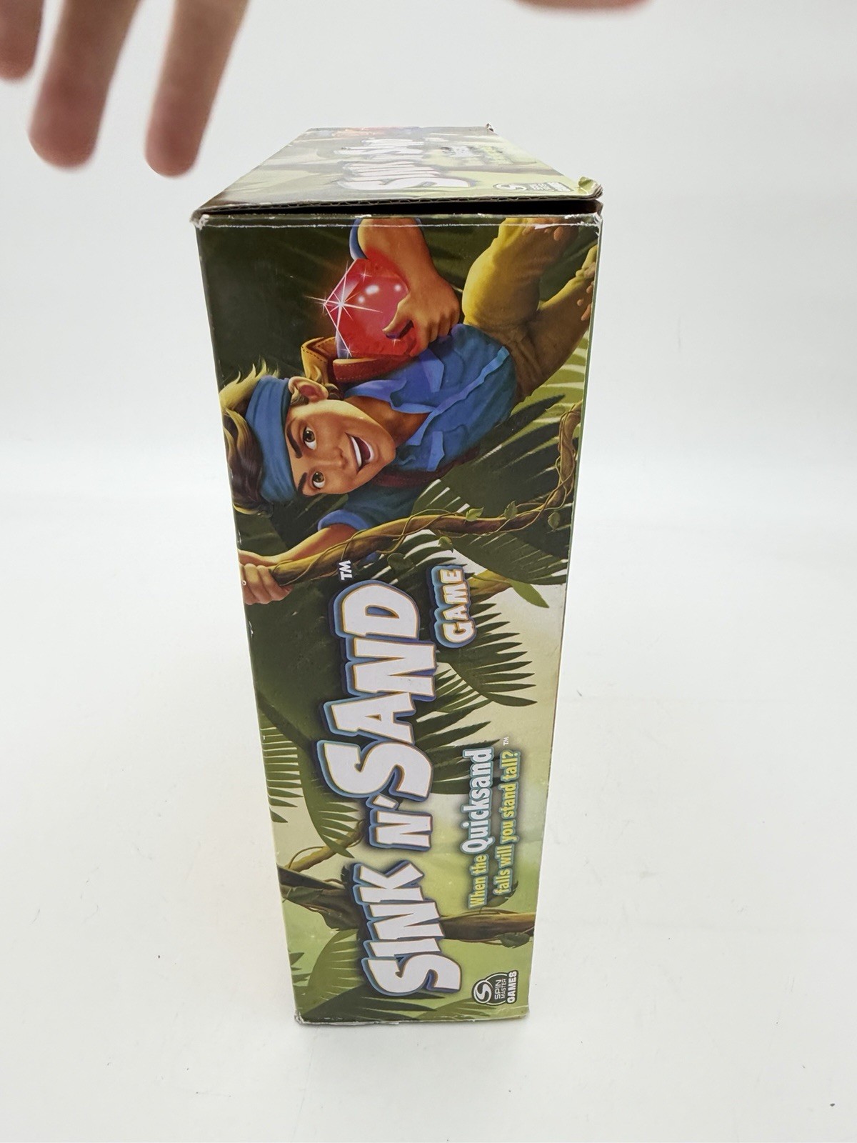 Sink N Sand Game Kinetic Sand Spin Master Jungle Quicksand Board Game