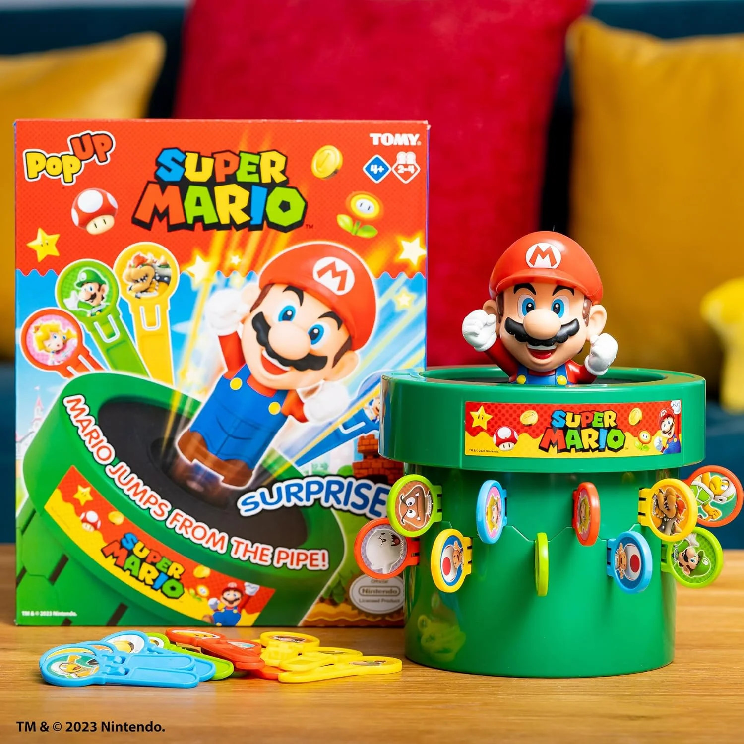 TOMY Pop Up Super Mario Game – Activities for Indoor Recess or Family Game Night