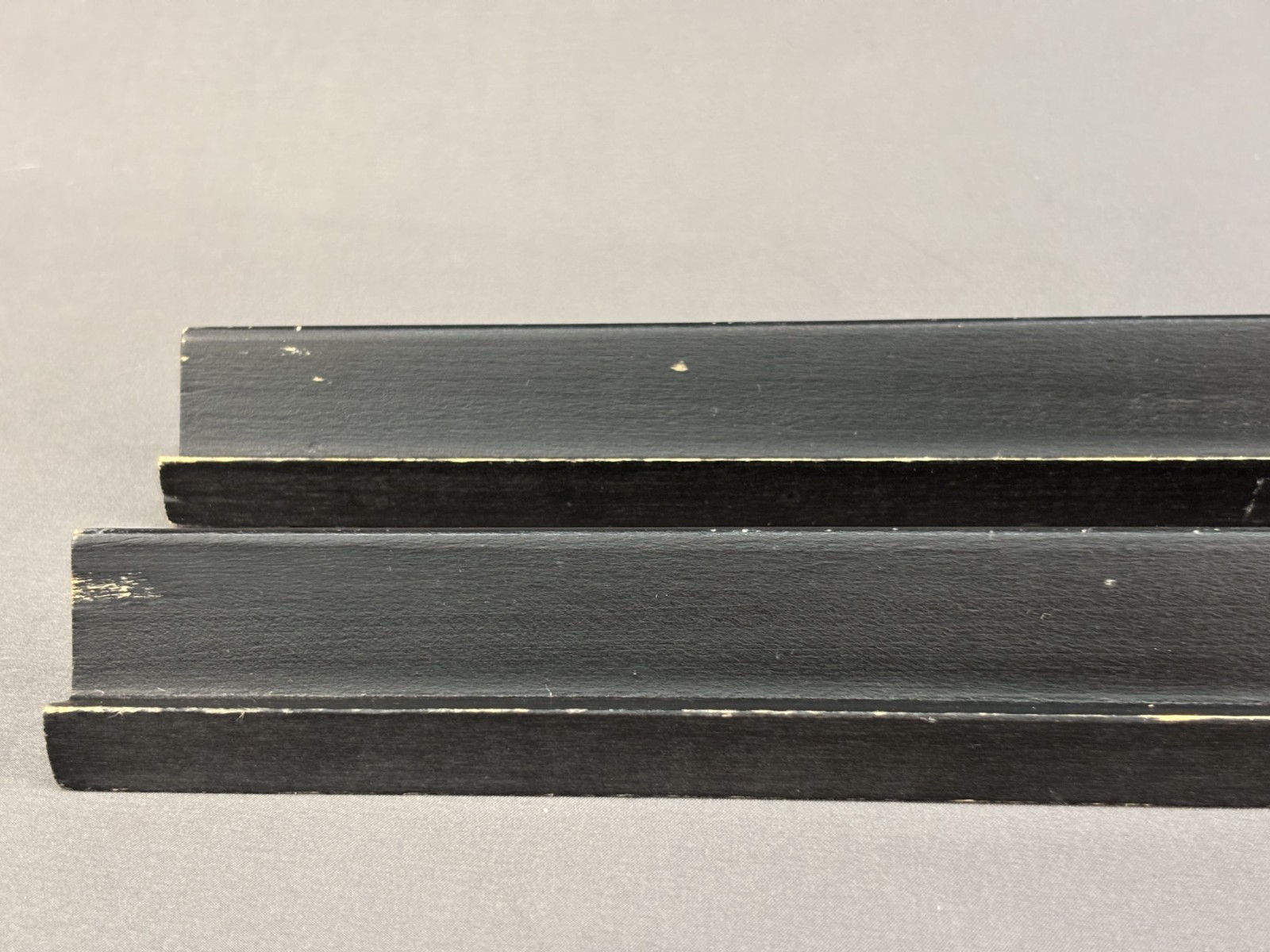 Lot of 4 – Vintage Elco 16″ Traditional Mahjong Wood Tile Racks, Black (15H)