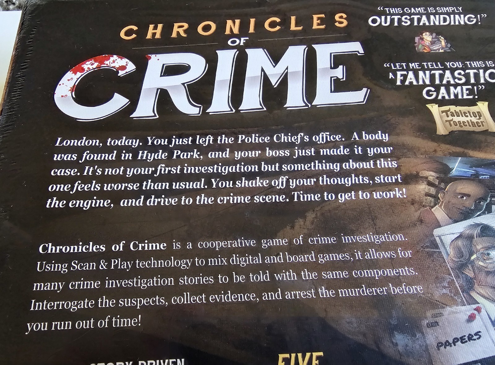 Chronicles of Crime Board Game By Lucky Duck Mystery