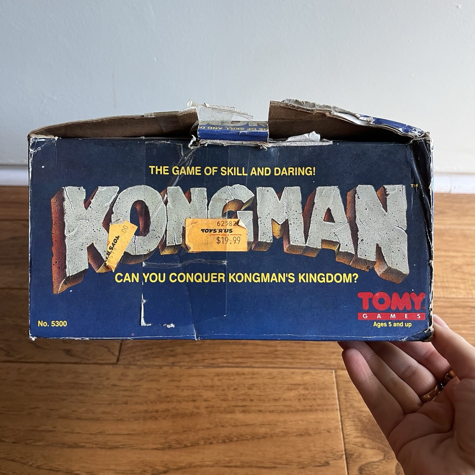 Vintage 1982 Tomy Kongman Game w Box Parts Battery Toy King Kong Marble Maze