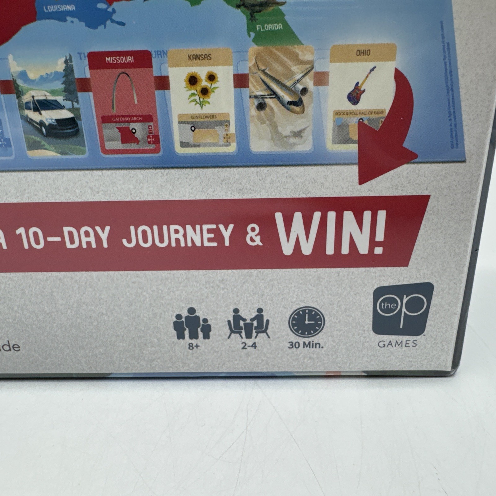 10 Days in The USA Family Road Trip Board Game Fun All Ages Moon Weissblum NEW