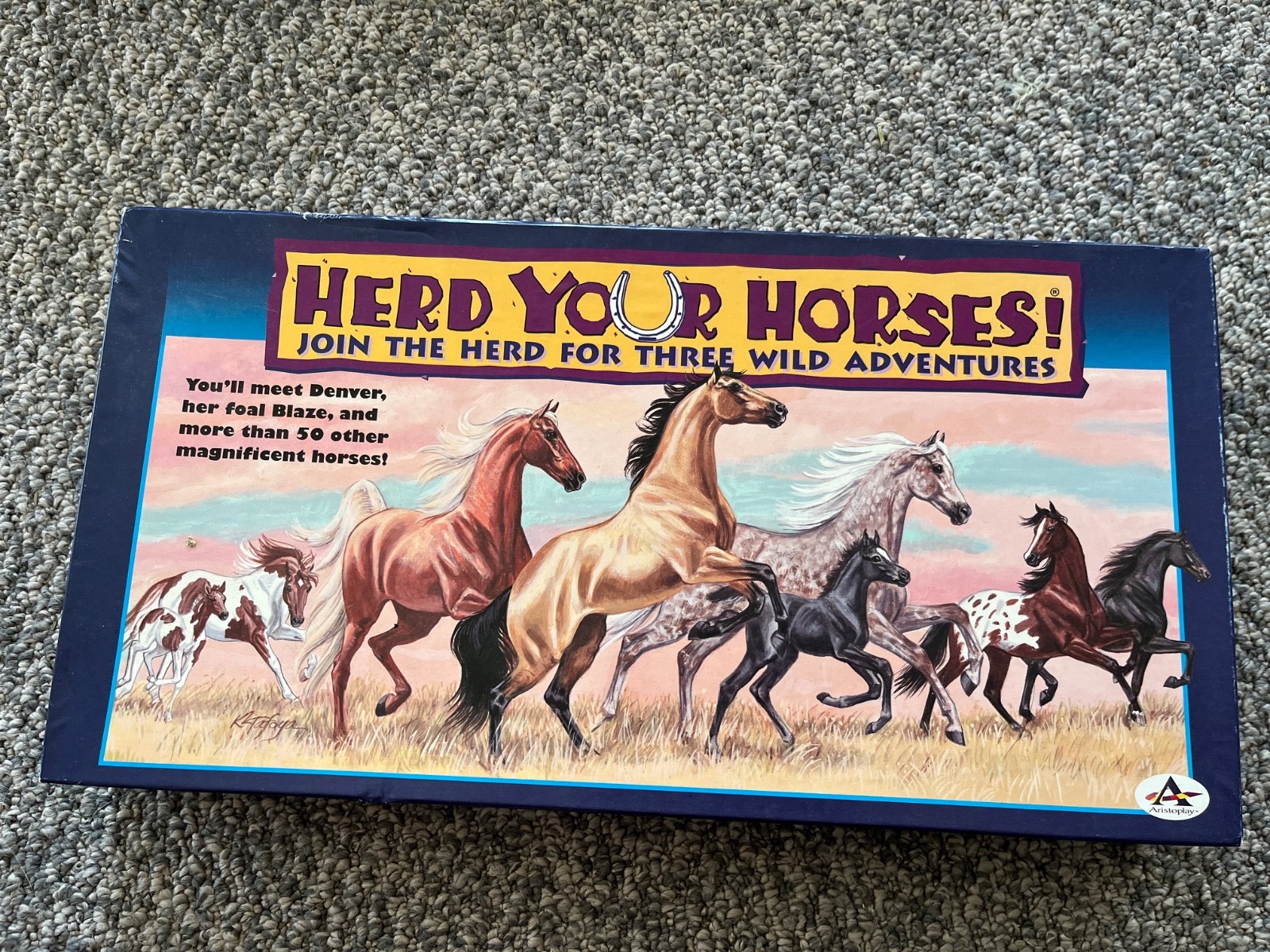 vintage Aristoplay Herd Your Horses game, complete, great condition