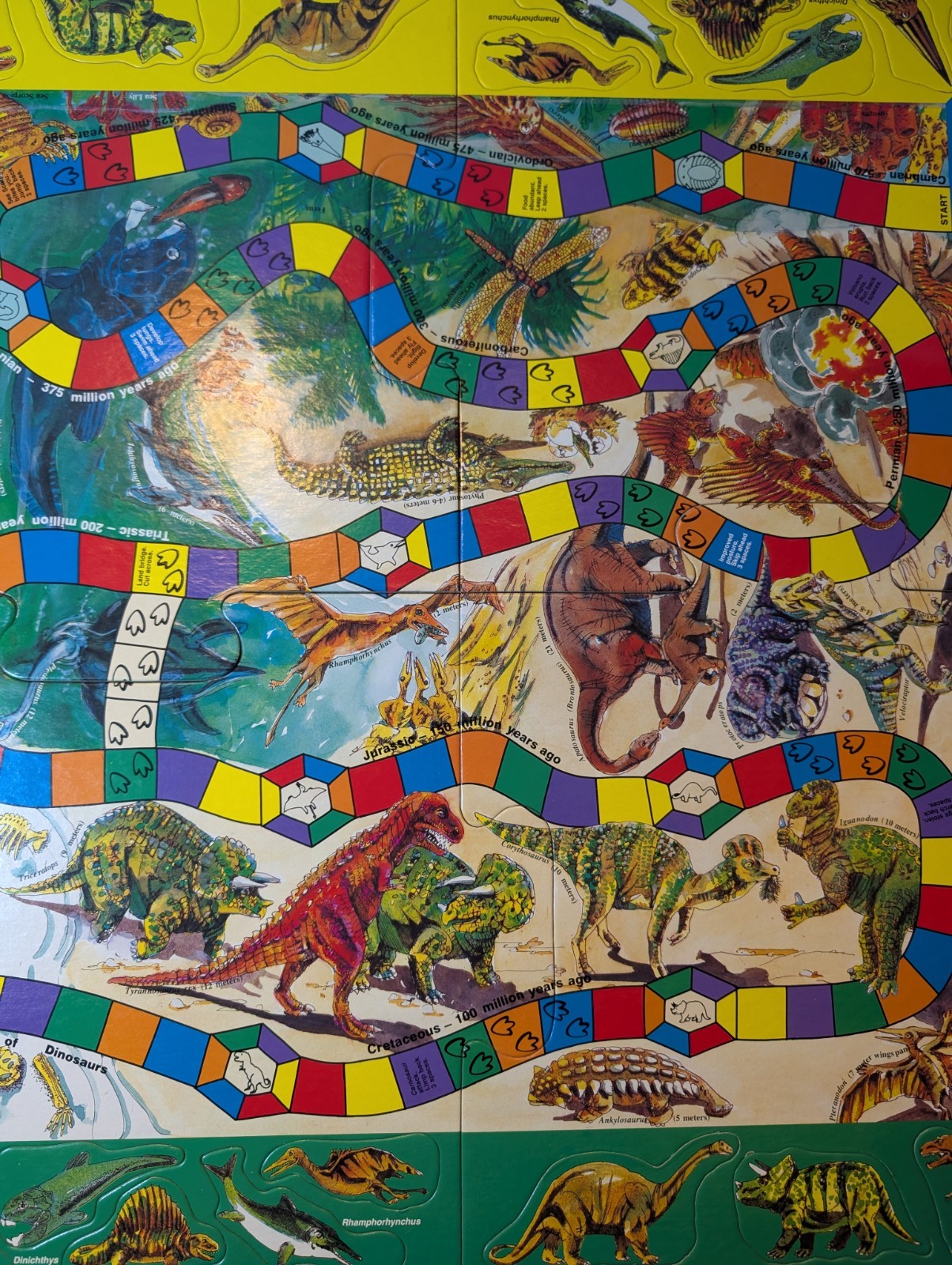 Vintage Dinosaurs and Things Puzzle Board Game 1986 Aristoplay – COMPLETE Rare