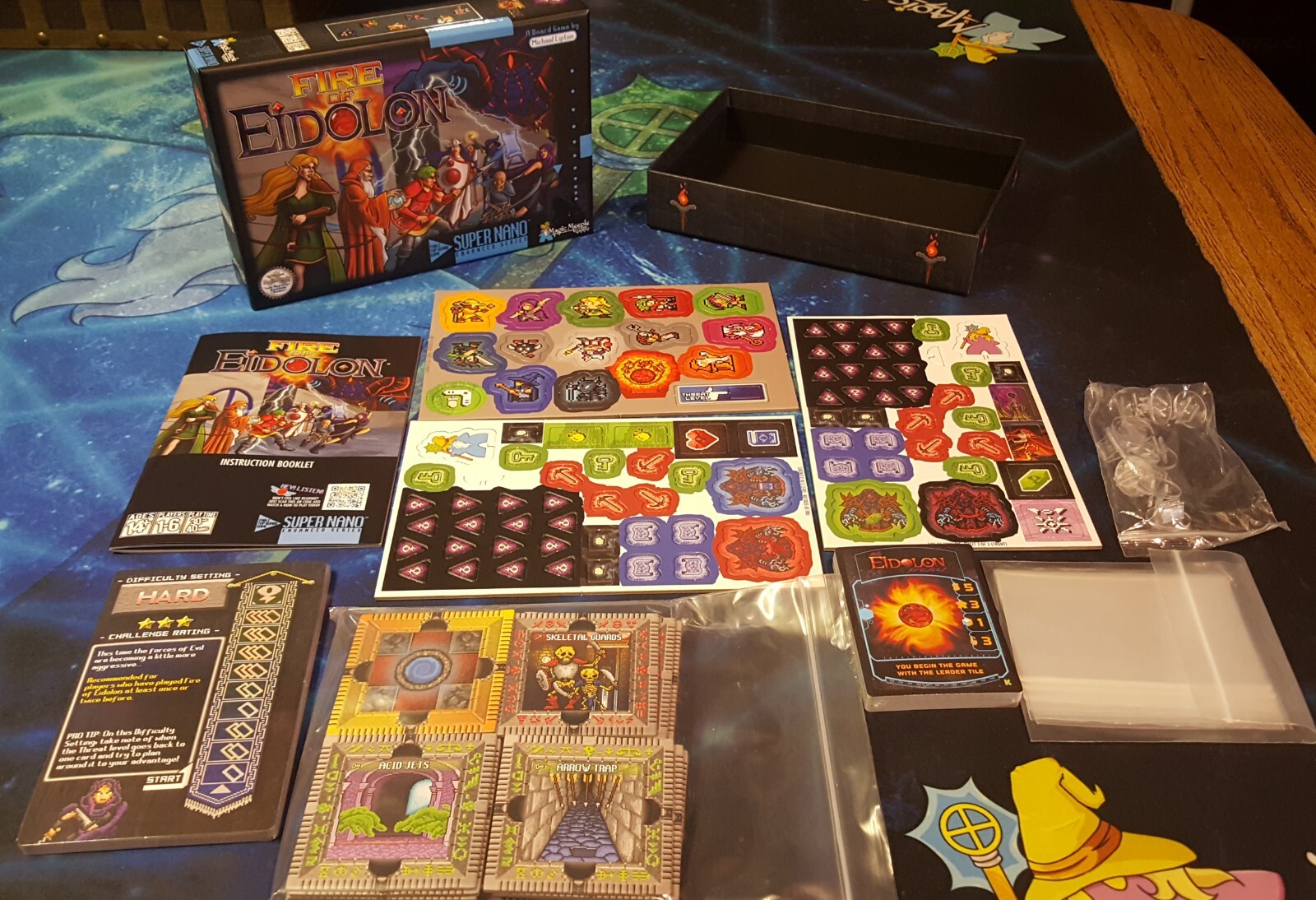 Fire of Eidolon dungeon RPG Board Game 6 players RARE NEW pixel Out Of Print
