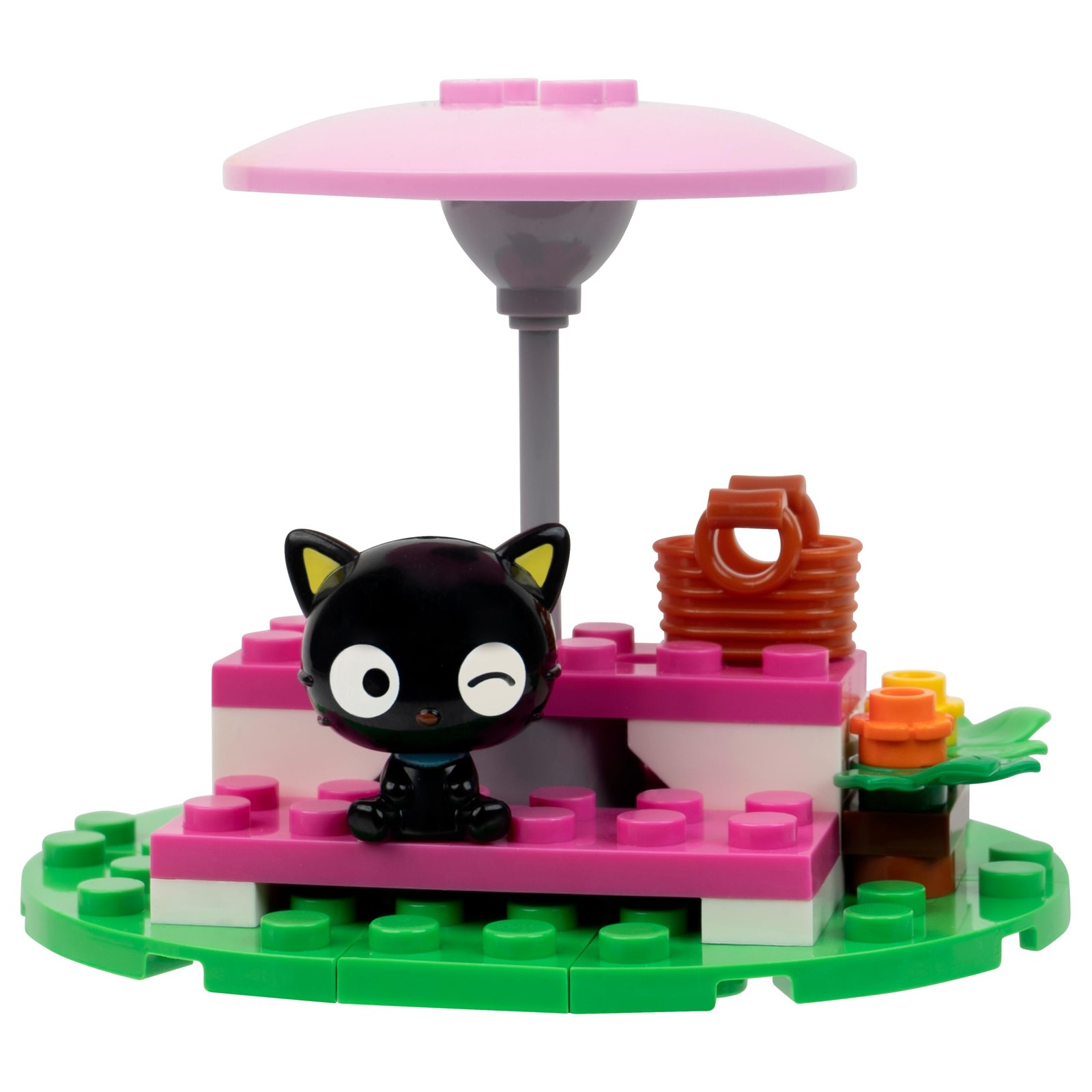 Building Set Hello Kitty Kuromi Popcorn Stand Poseable Minifigures BLDR Friends