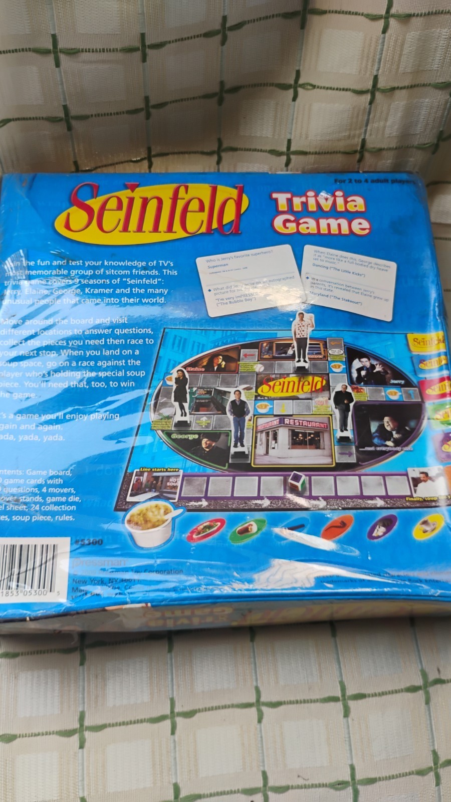 Seinfeld Trivia Board Game Pressman 2009 90’s TV Adult 2-4 Players Sealed Nib