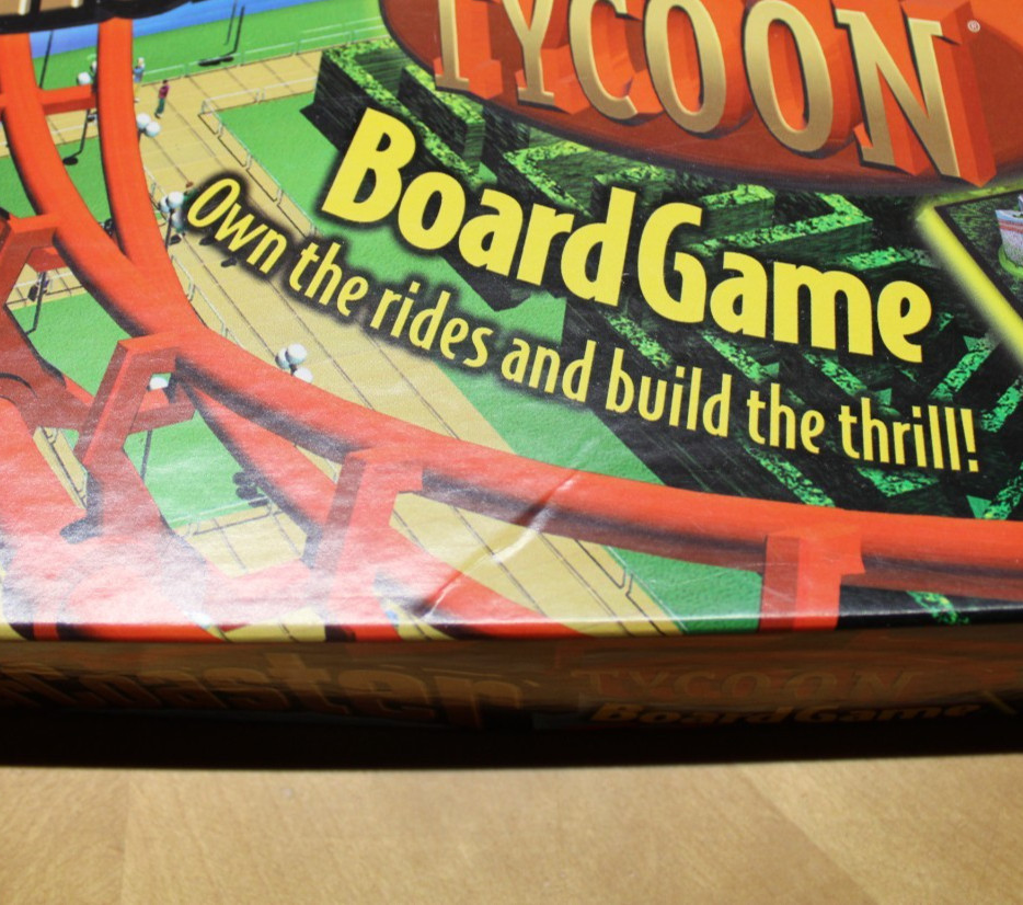 ROLLER COASTER TYCOON Board Game – Parker Brothers – 2002 – NEW OPEN Box
