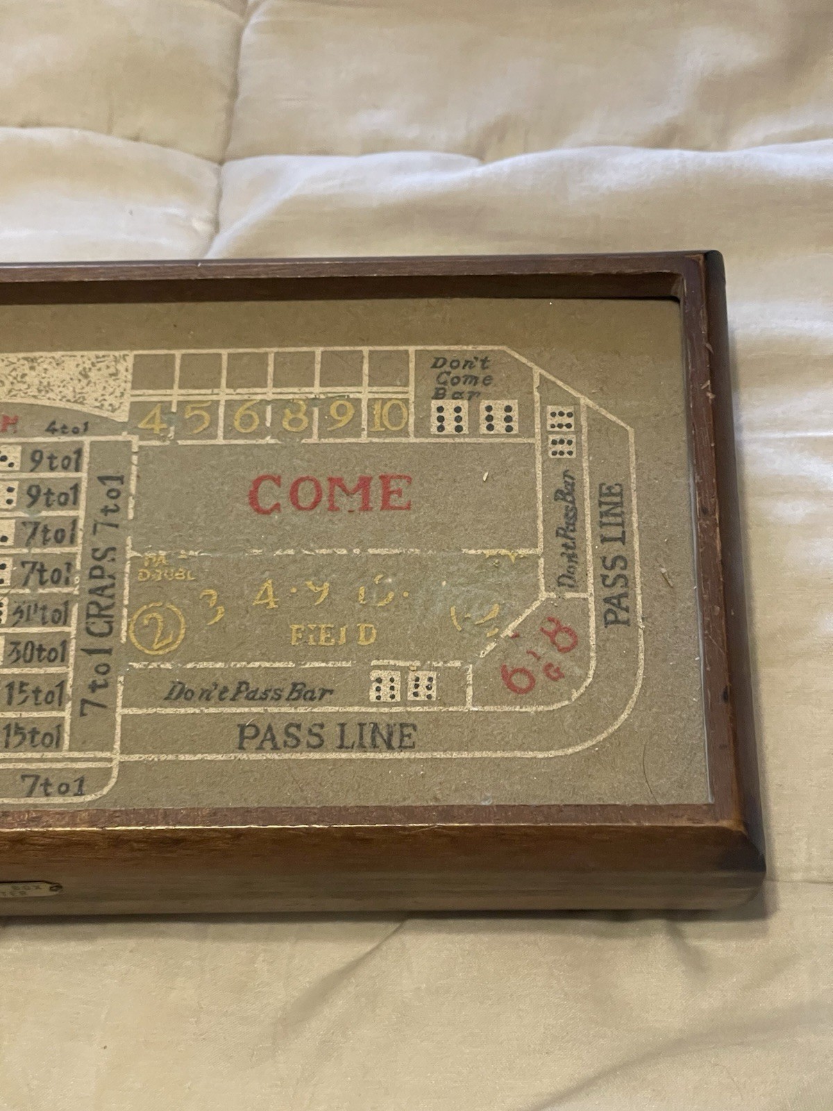 VTG Executive Jewel Box and Game Center Wooden Dice Cards Poker Chips Craps