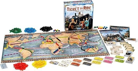 Ticket to Ride Rails and Sails Board Game Strategy 2-5 Players Ages 10+ 90 Min