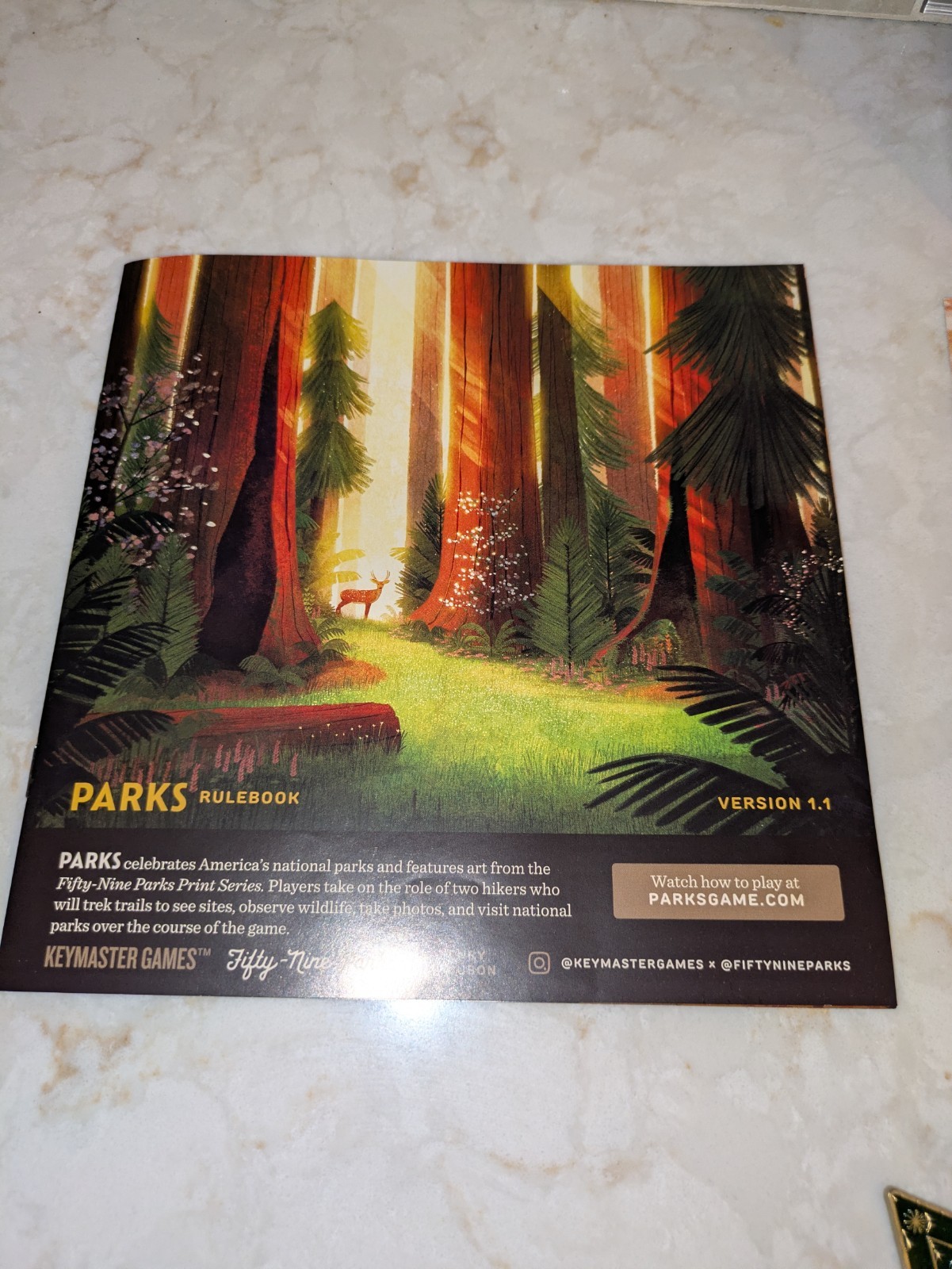 100% Complete Parks 1st Edition Board Game by Keymaster Games (KYM0501)