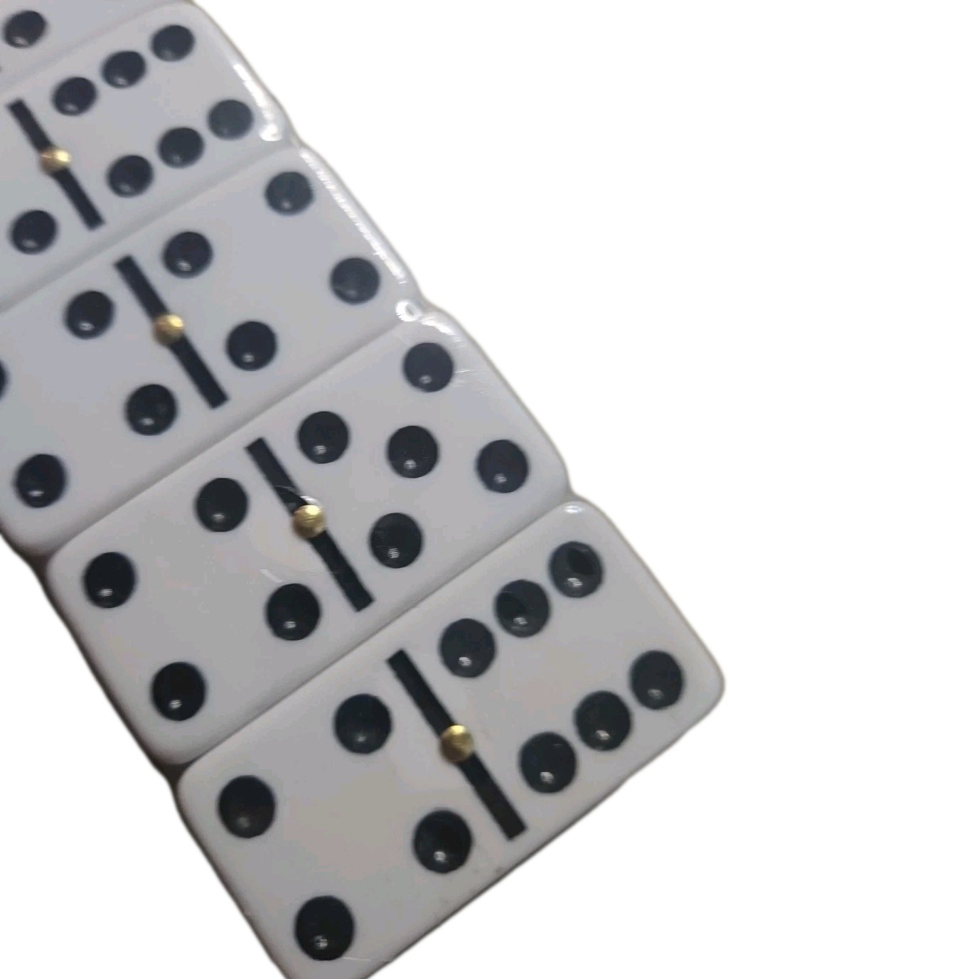 DOUBLE SIX BIG DOMINOES PUERTO RICO FLAG WITH WOODEN CASE DOBLE 6