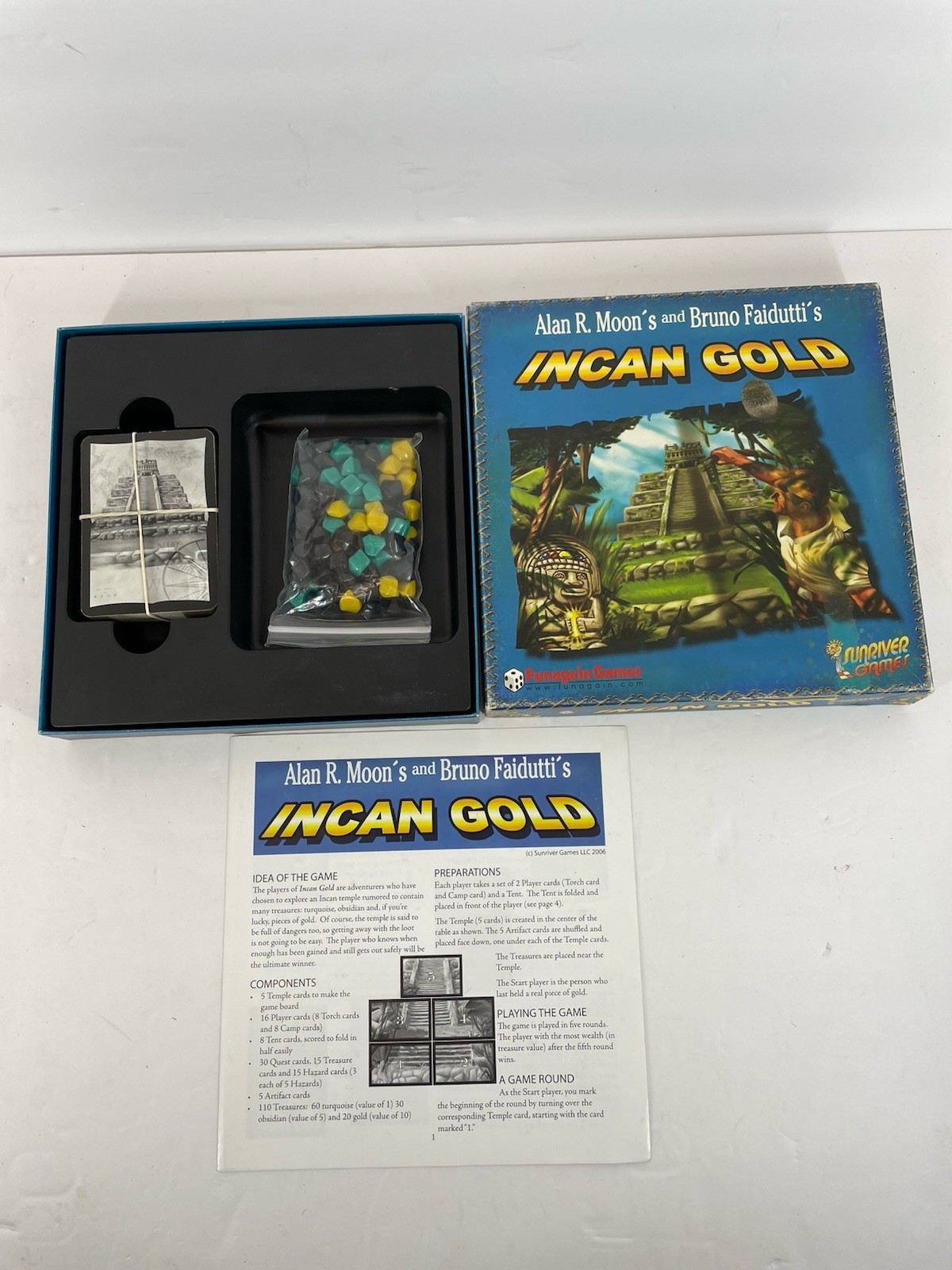 Incan Gold Game (2006 Ed) by Sunriver – Alan R. Moon’s and Bruno Faidutti’s