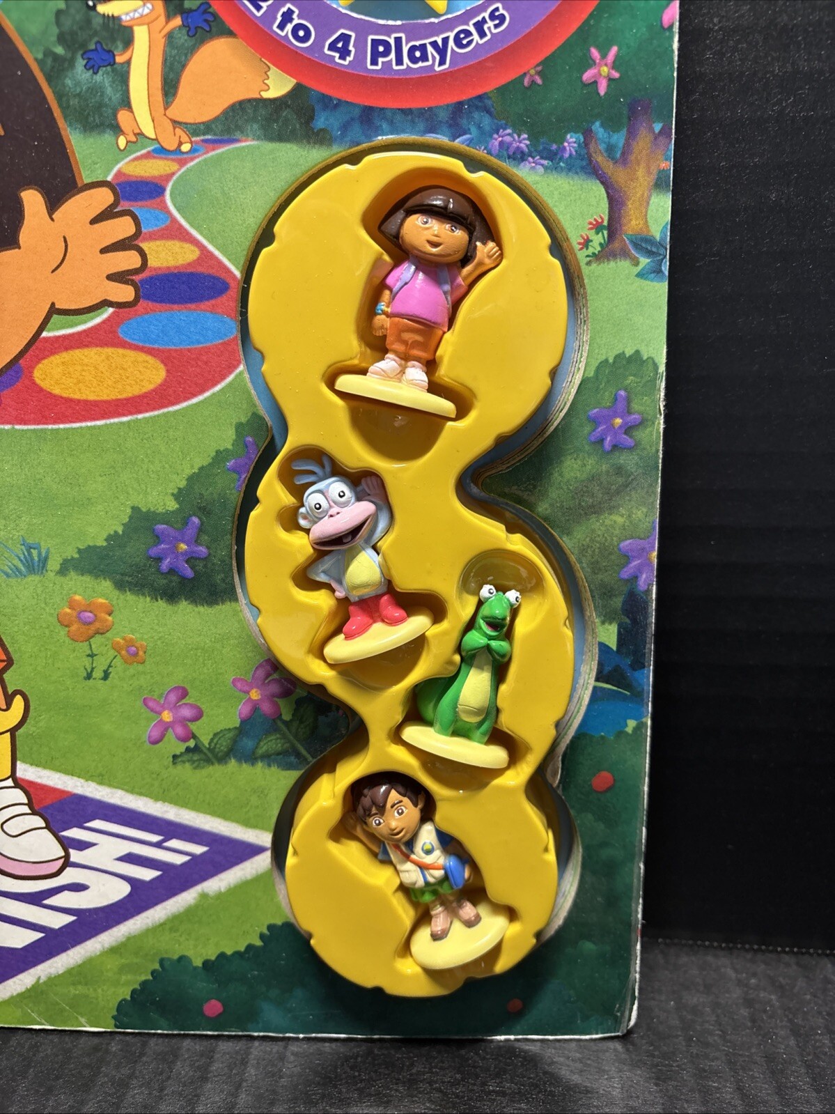 NICK JR. DORA THE EXPLORER ADVENTURE GAME BOOK-5 GAMES & 4 FIGURES-COPYRIGHT2004