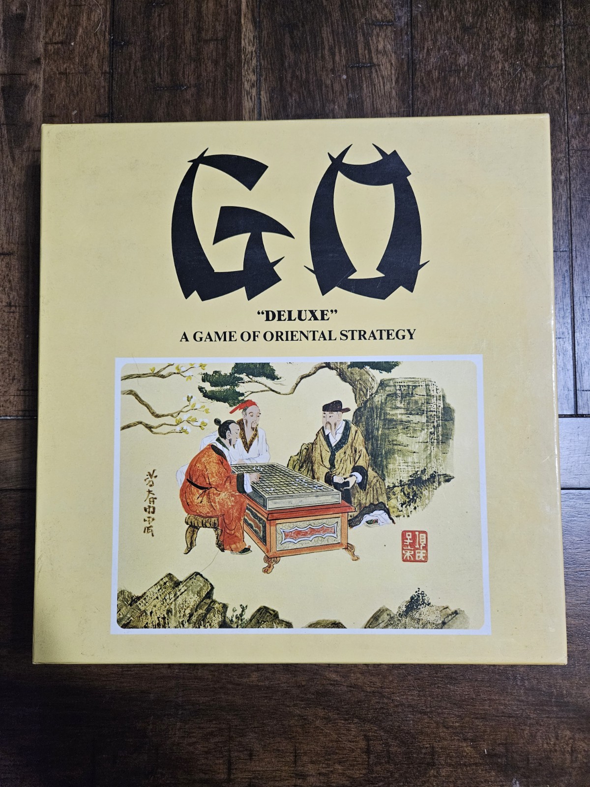 GO Oriental Strategy Game Deluxe B&W Stones Wood Board Hansen (NEW – Open Box)