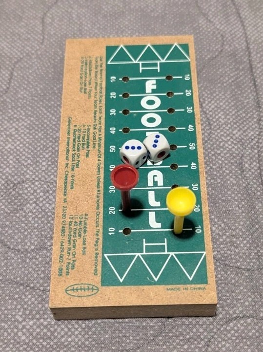 Travel Mini Football Peg Game – Wood – Complete