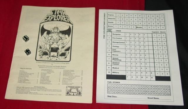 Fantasy Games Unlimited – STAR EXPLORER – The Final Frontier (UNPUNCHED) 1982