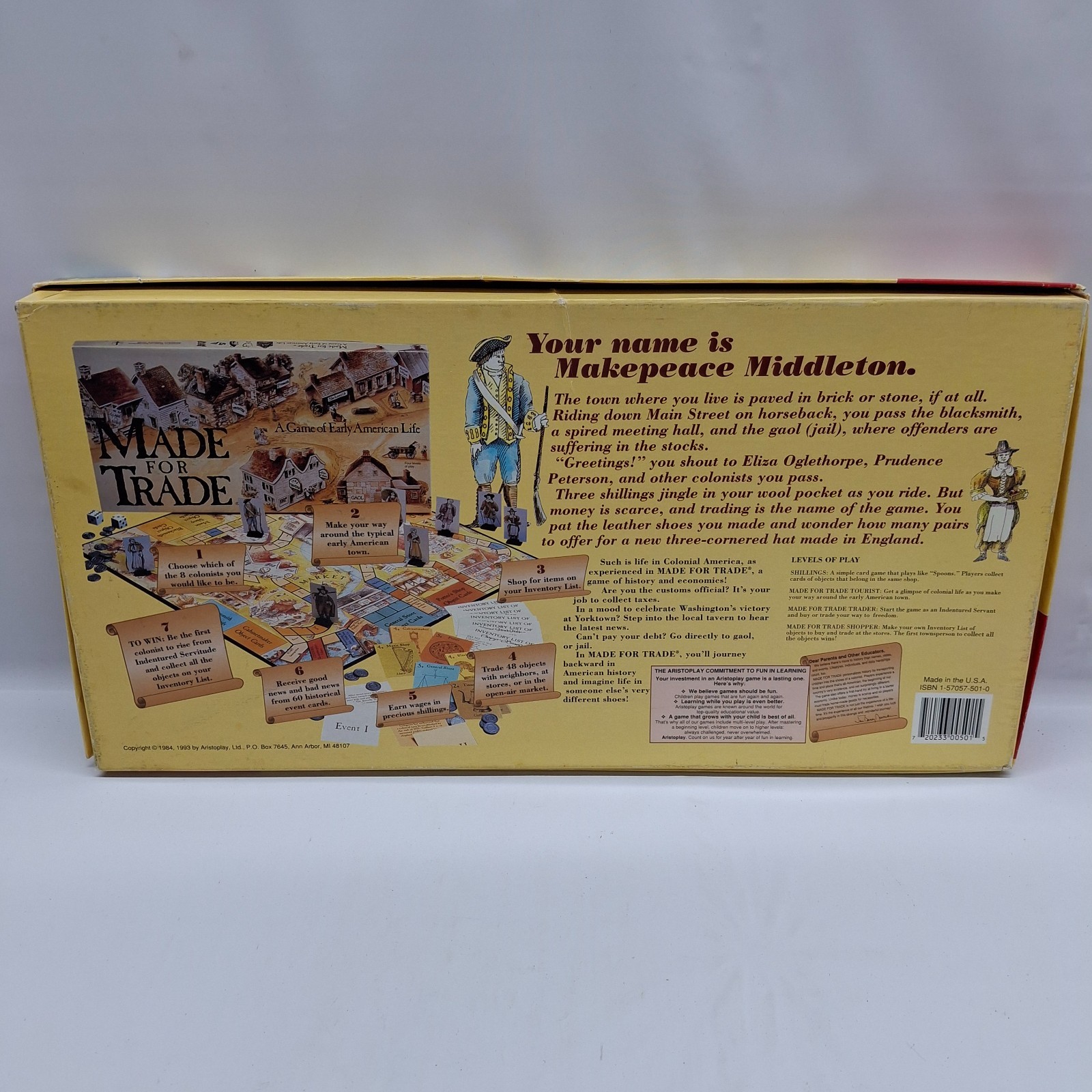 Made For Trade Homeschool Educational A Game Of Early American By Aristoplay