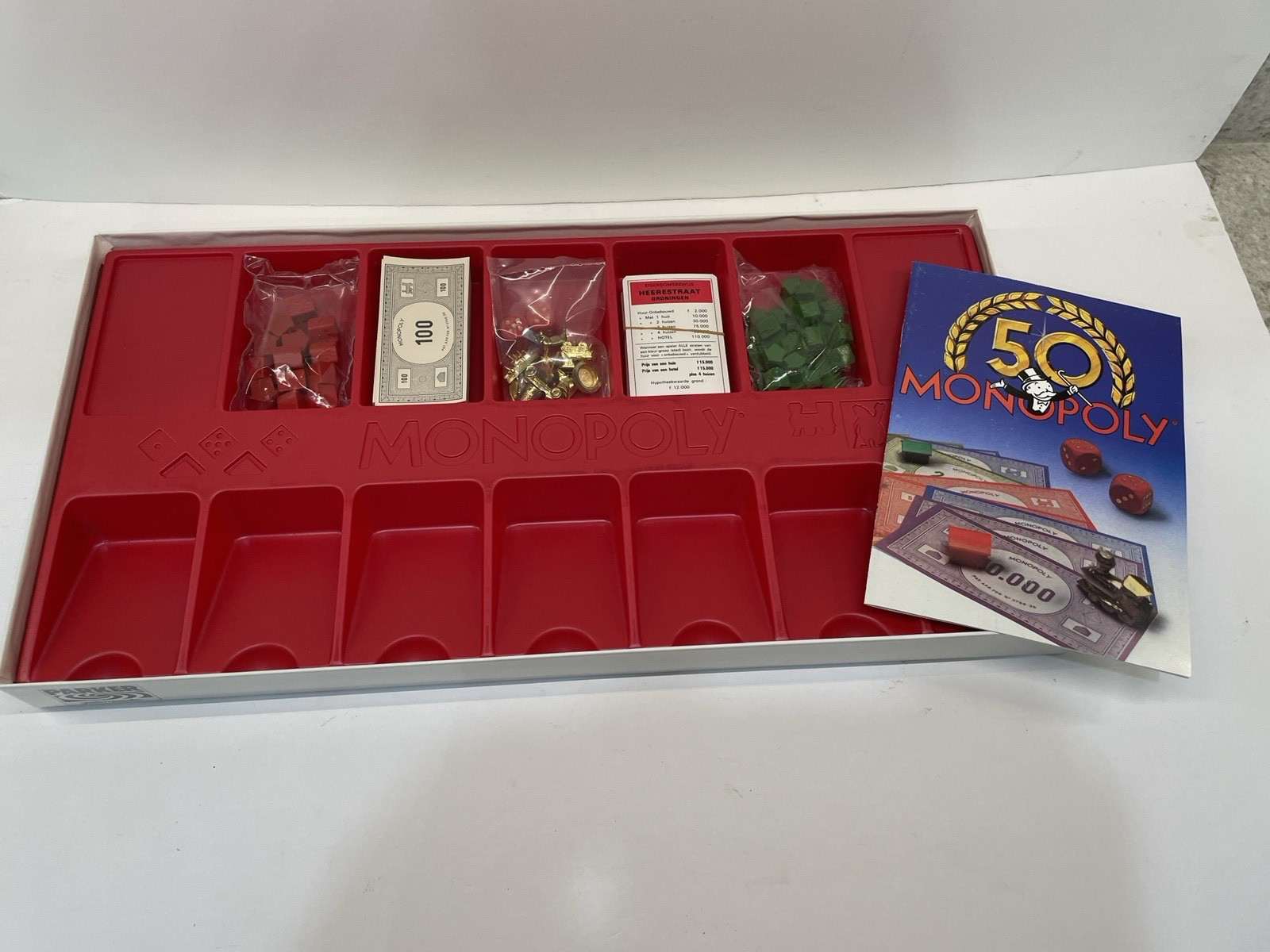 1985 Monopoly Game Dutch 50th Anniversary Version Open Unused Amsterdam