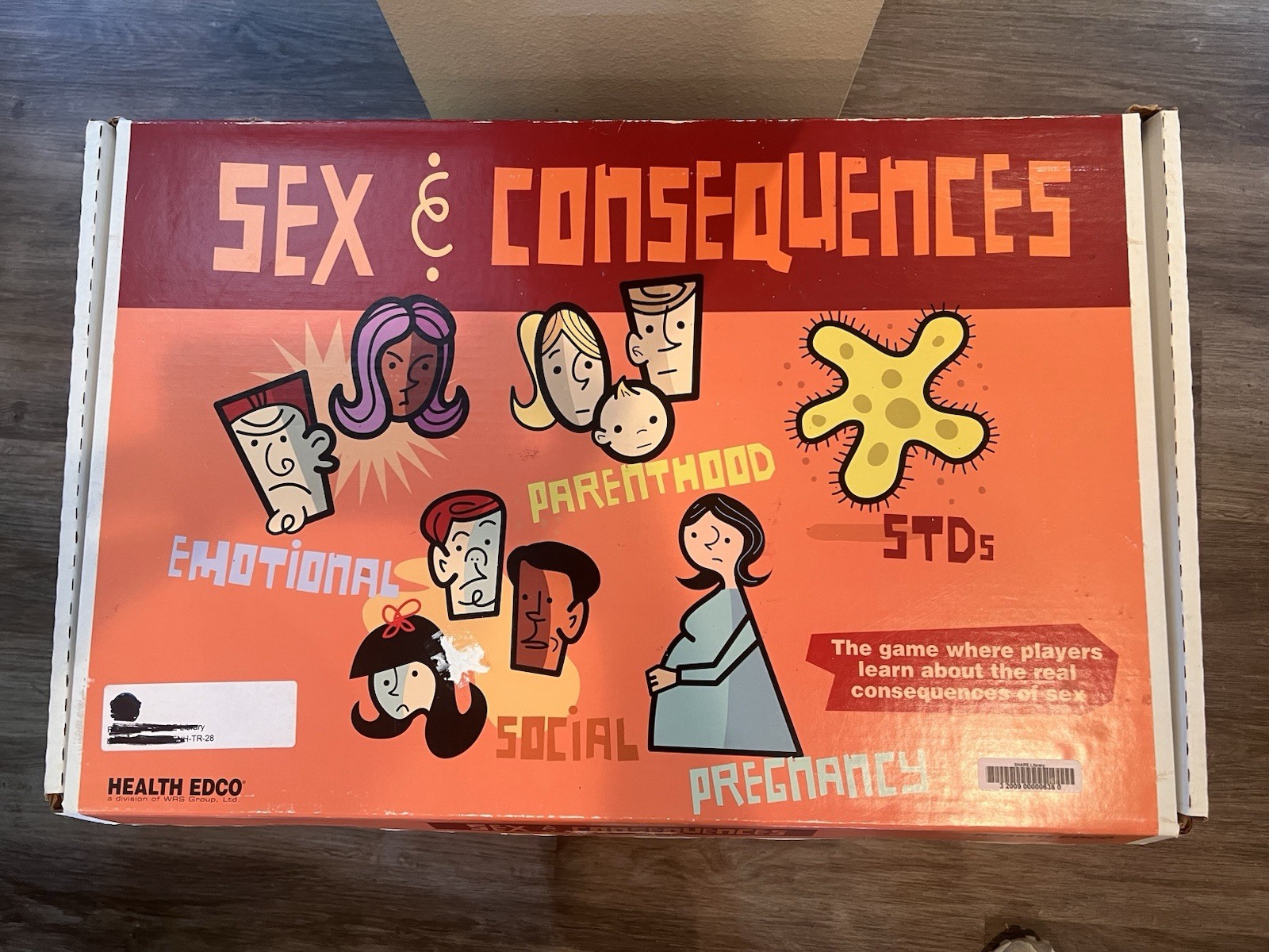RARE!! Sex & Consequences Board Game HEALTH EDCO 2003 Vintage Educational