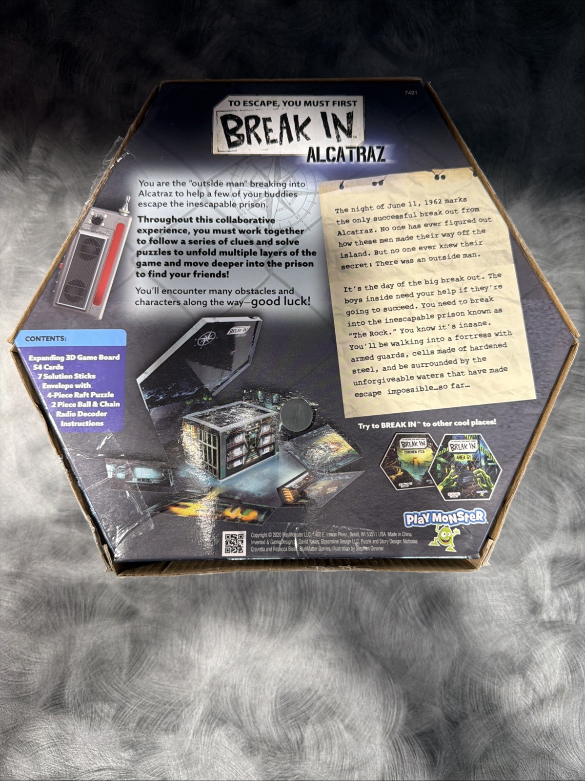 Playmonster Break In Alcatraz Escape Game Ages 10+ 1-6 Players